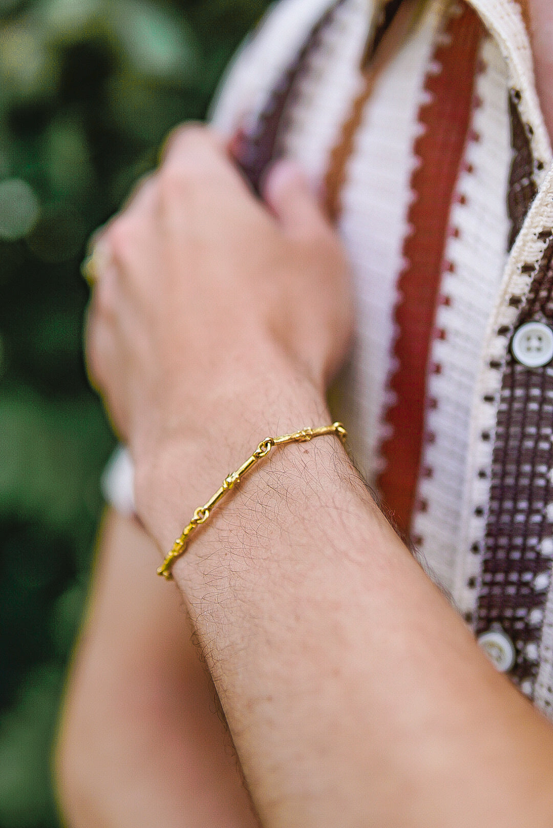 Armband in 333 Gelbgold Handarbeit