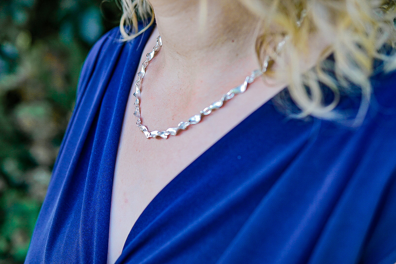 Collier Silber gedreht