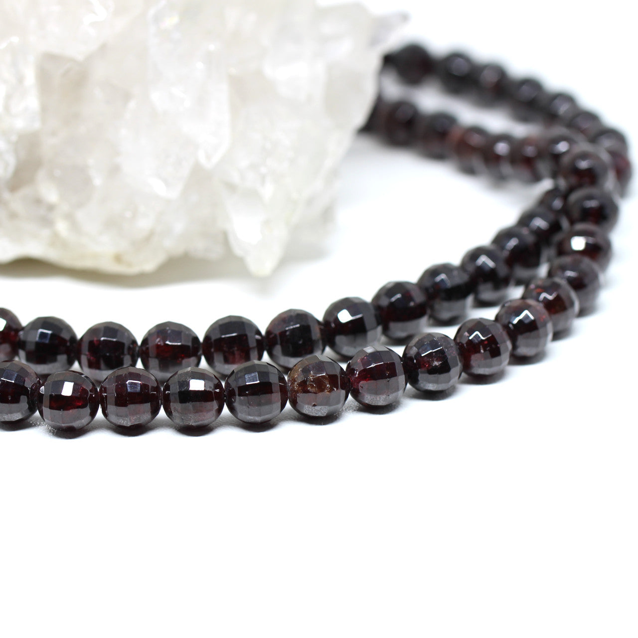 Wechselkette Granat in 79 cm Länge