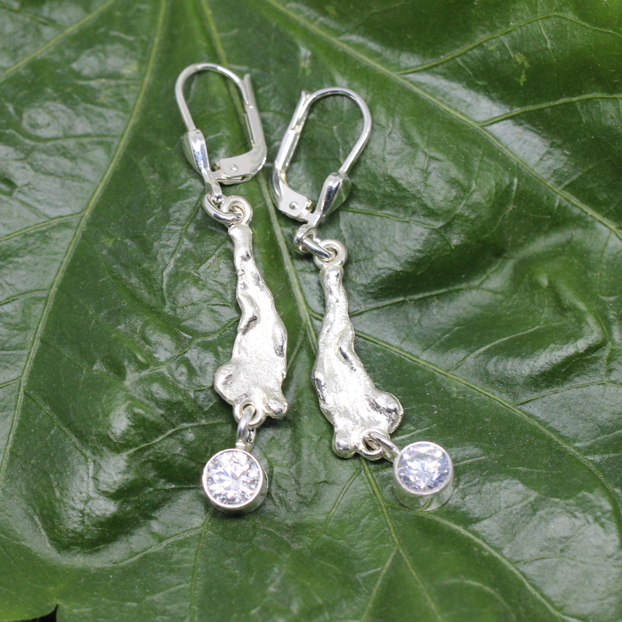 Ohrhänger in Silber mit Zirkonia