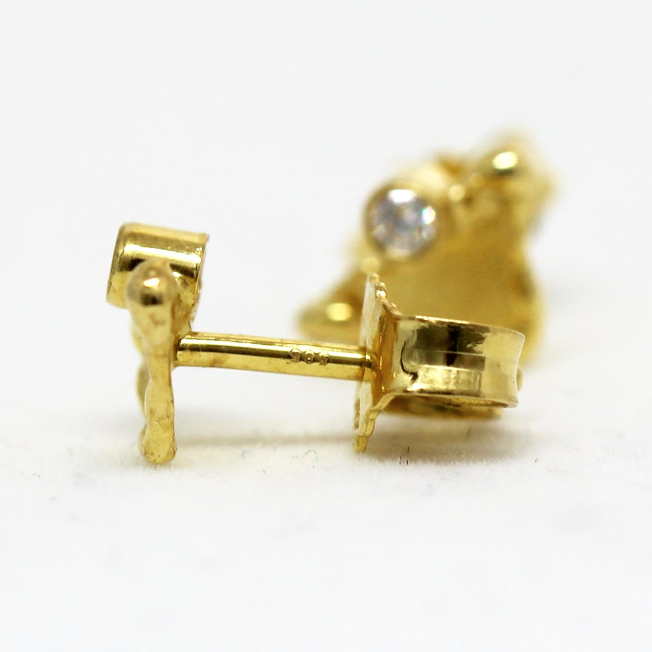 Ohrstecker 585 Gelbgold Zirkonia