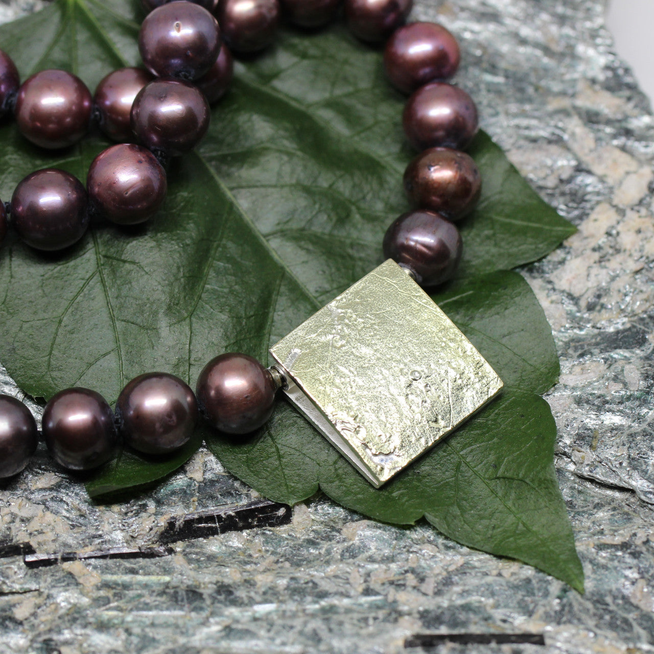 Wechselschließe 750er Gelbgold mit Silber
