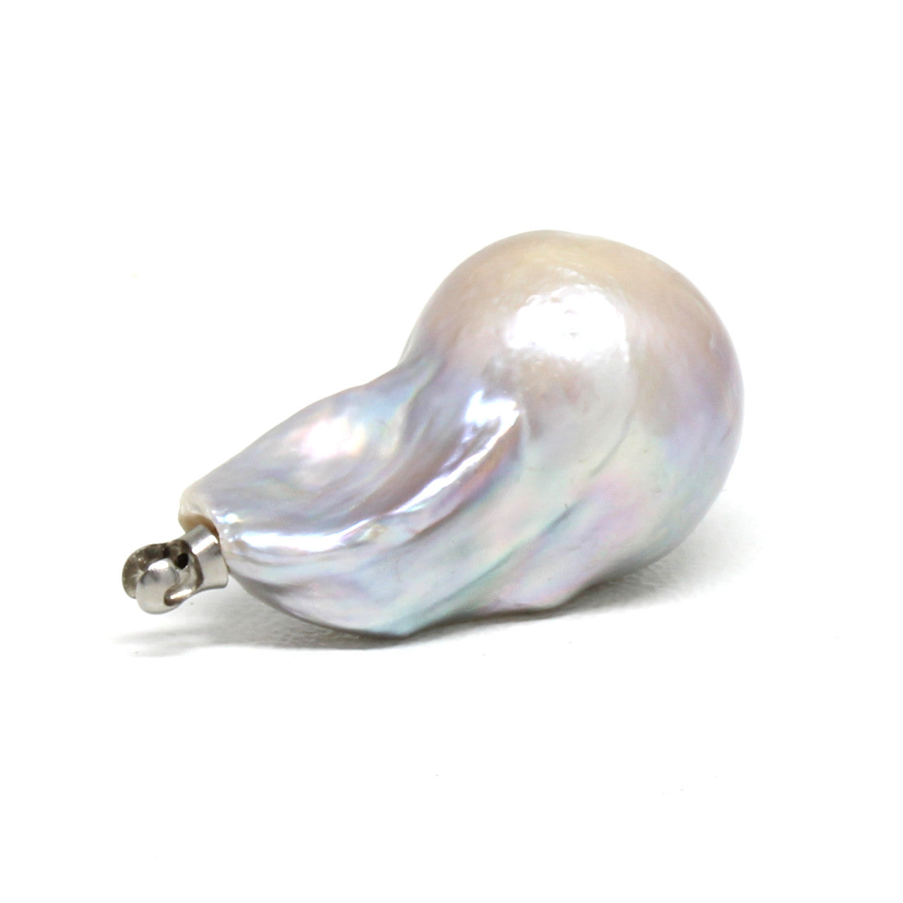 Einseitiger Adapter Perle Tropfen grau