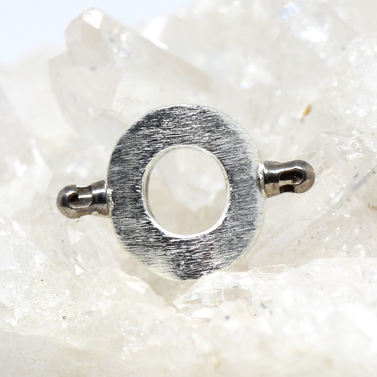Doppelseitiger Adapter Silber oval