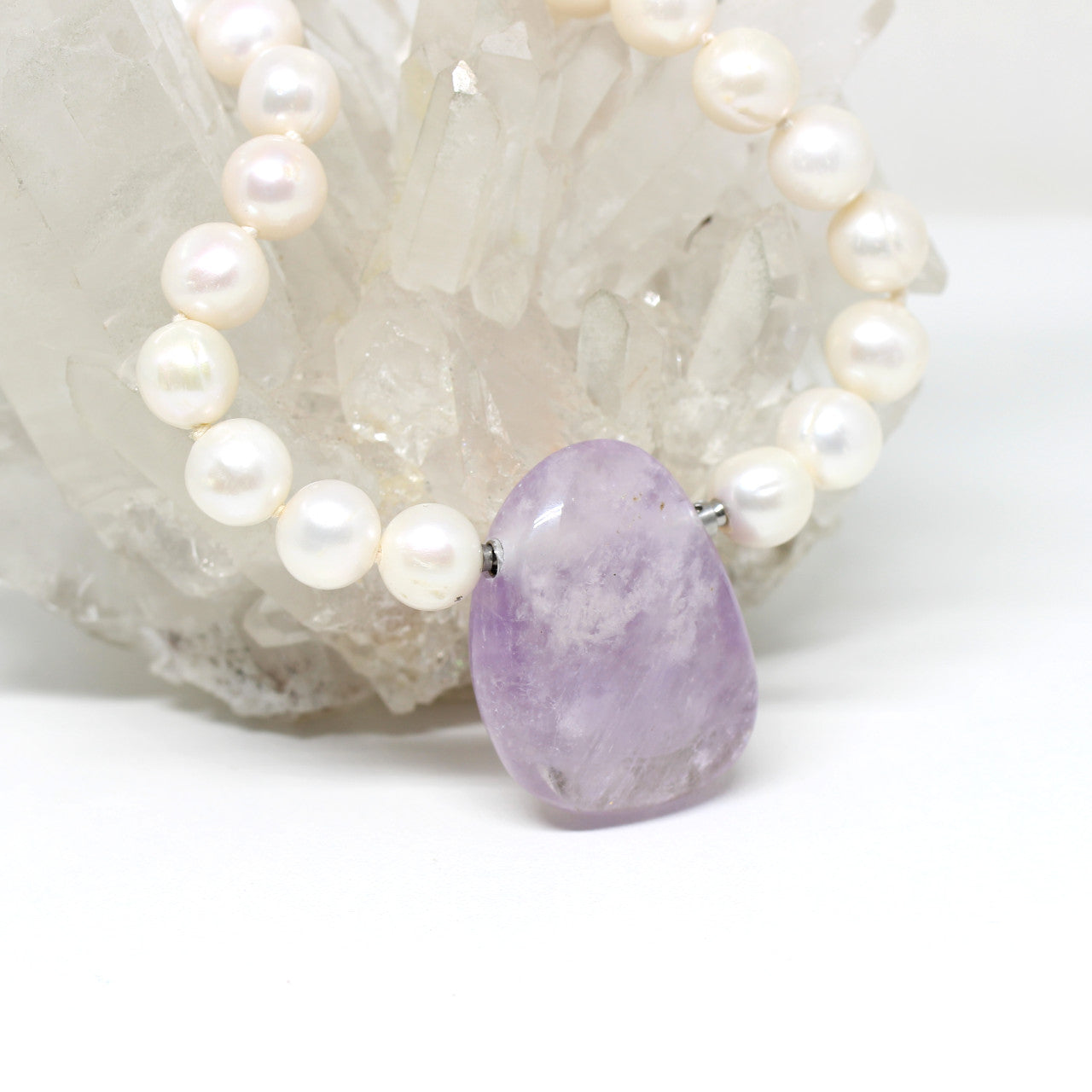 Wechselschließe Amethyst hell
