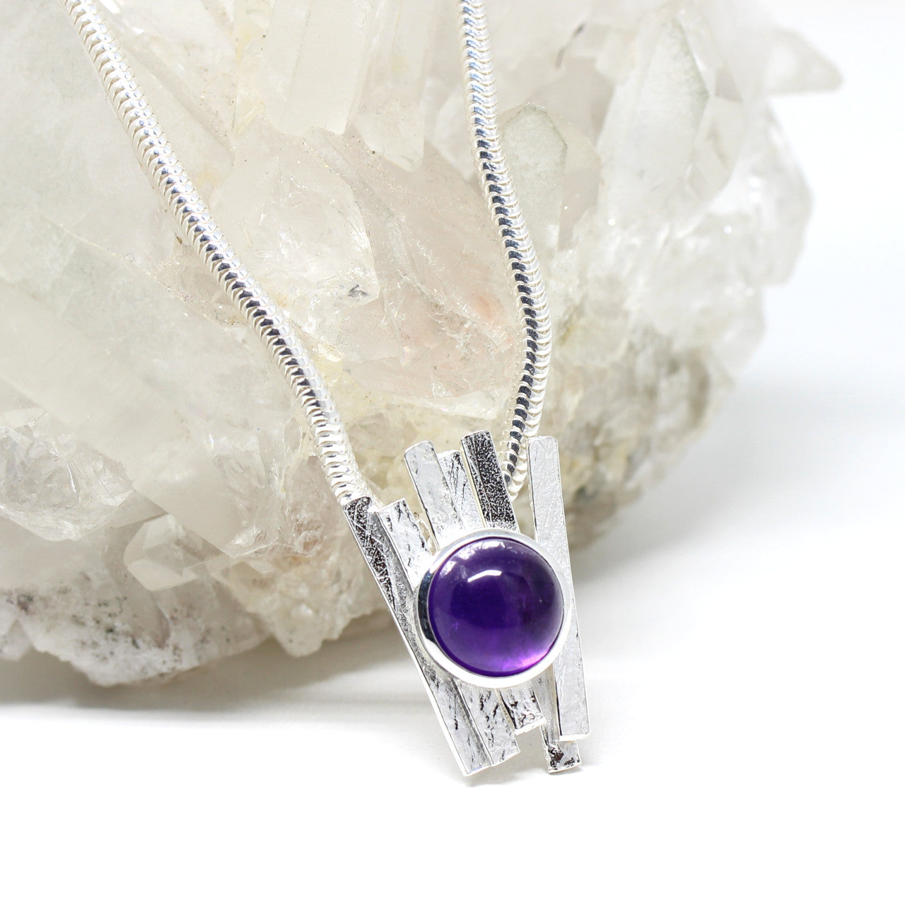 Silberanhänger mit Amethyst