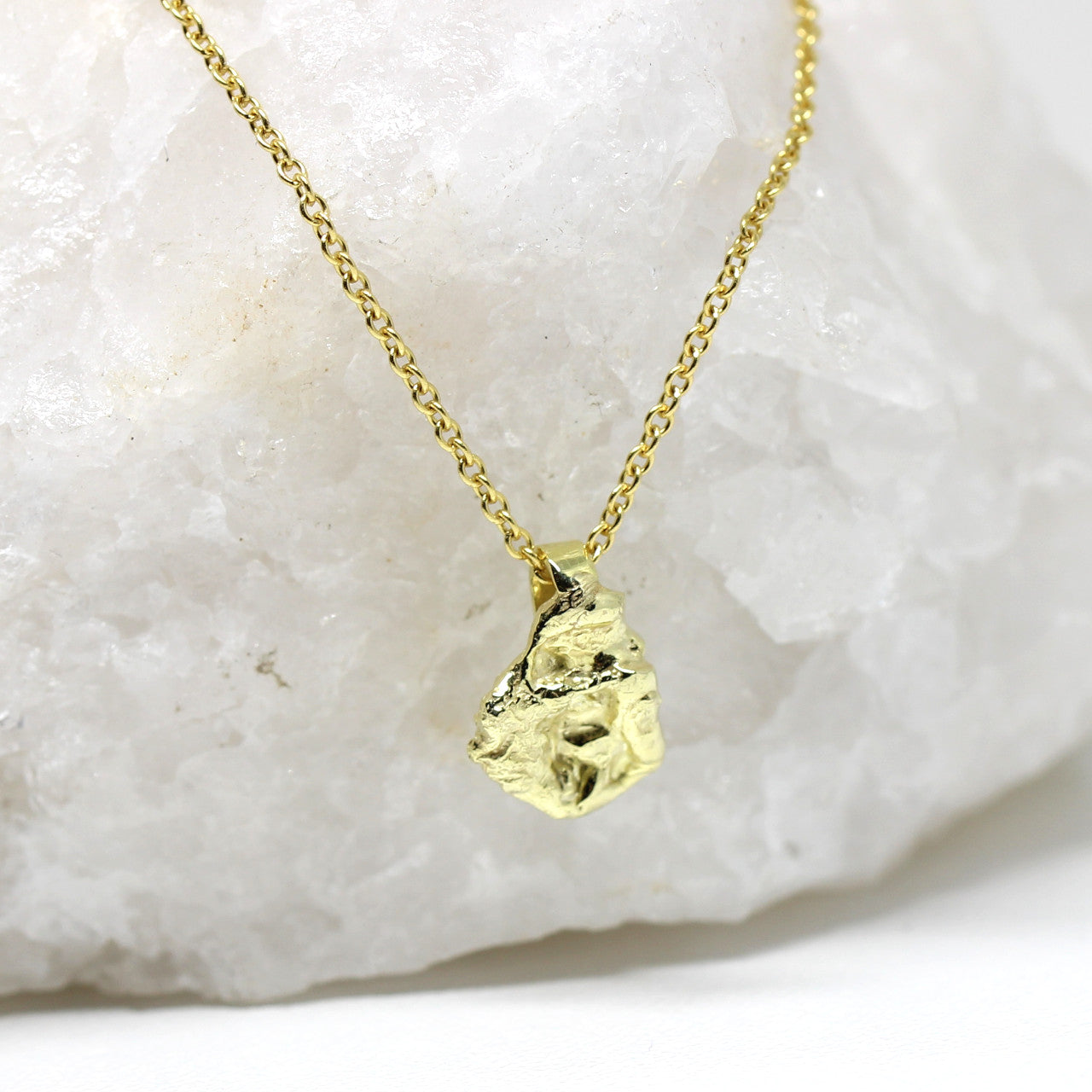 Anhänger Nugget in 585 Gelbgold 1,1 Gramm