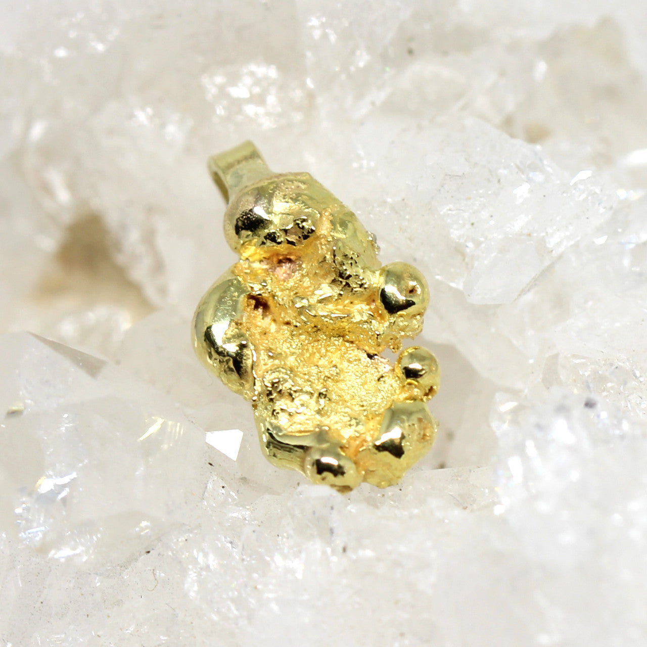 Anhänger Nugget in 750 Gelbgold 1,6 Gramm