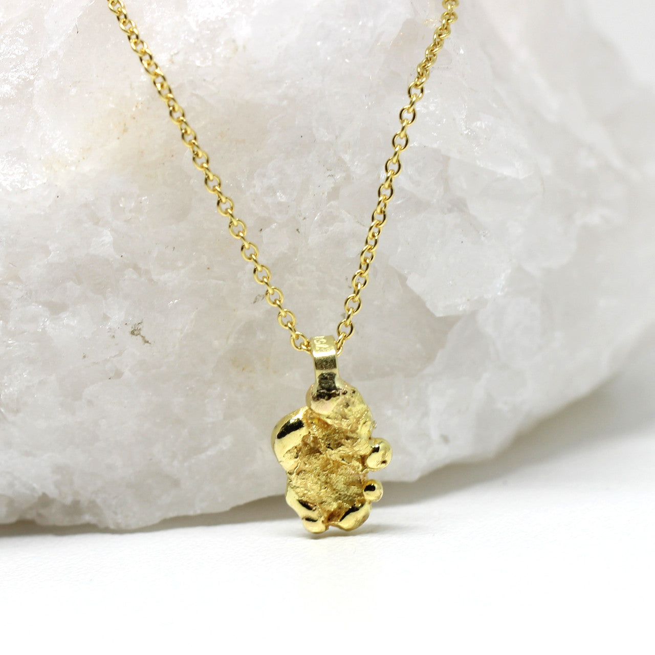 Anhänger Nugget in 750 Gelbgold 1,6 Gramm