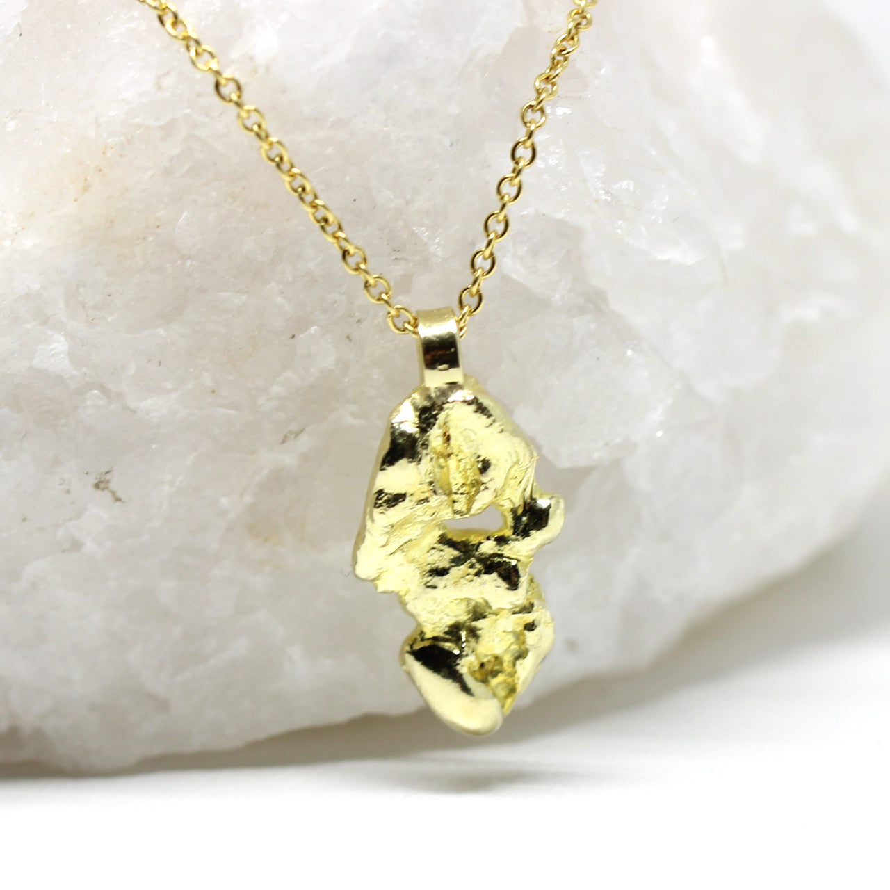 Anhänger Nugget in 750 Gelbgold 3,2 Gramm