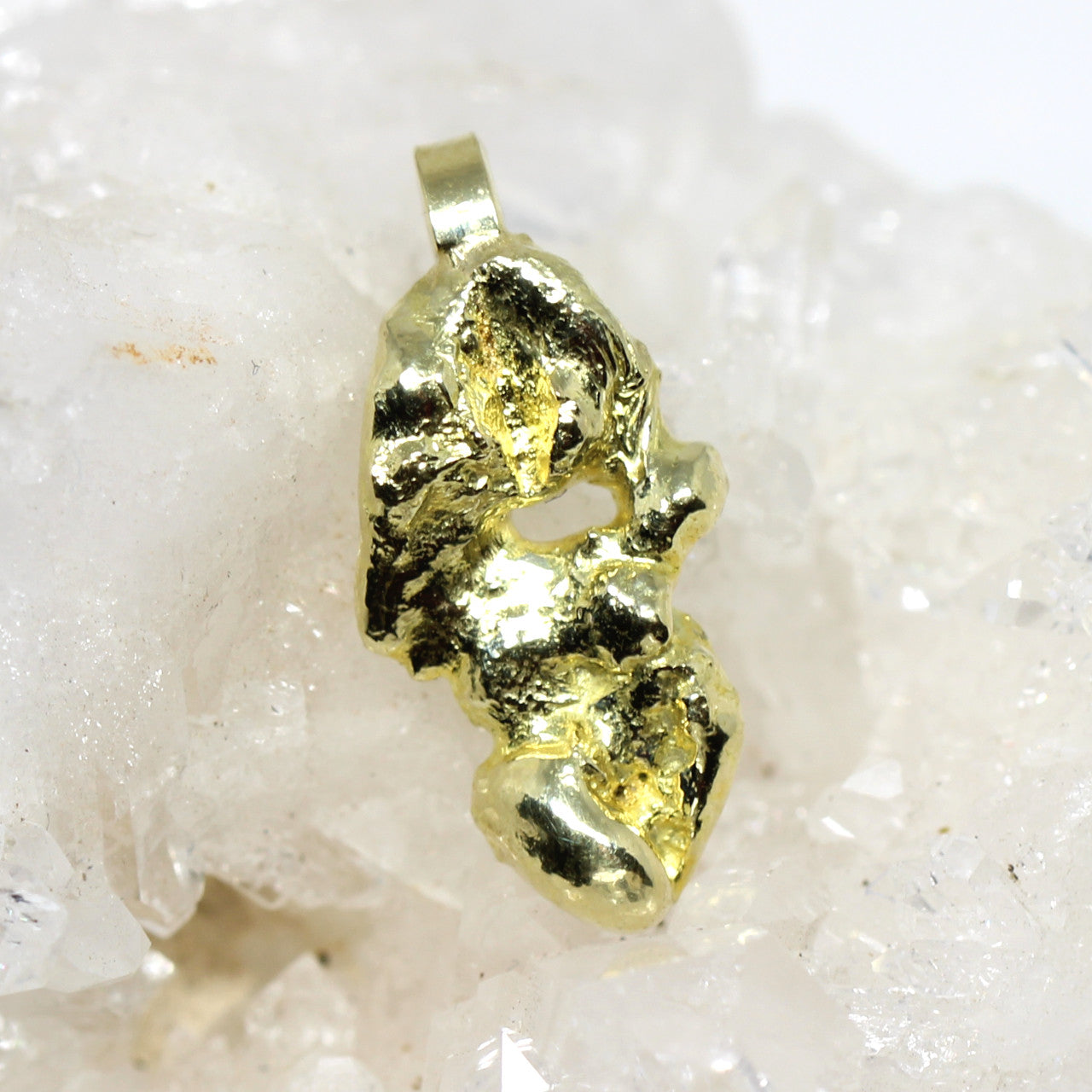 Anhänger Nugget in 750 Gelbgold 3,2 Gramm