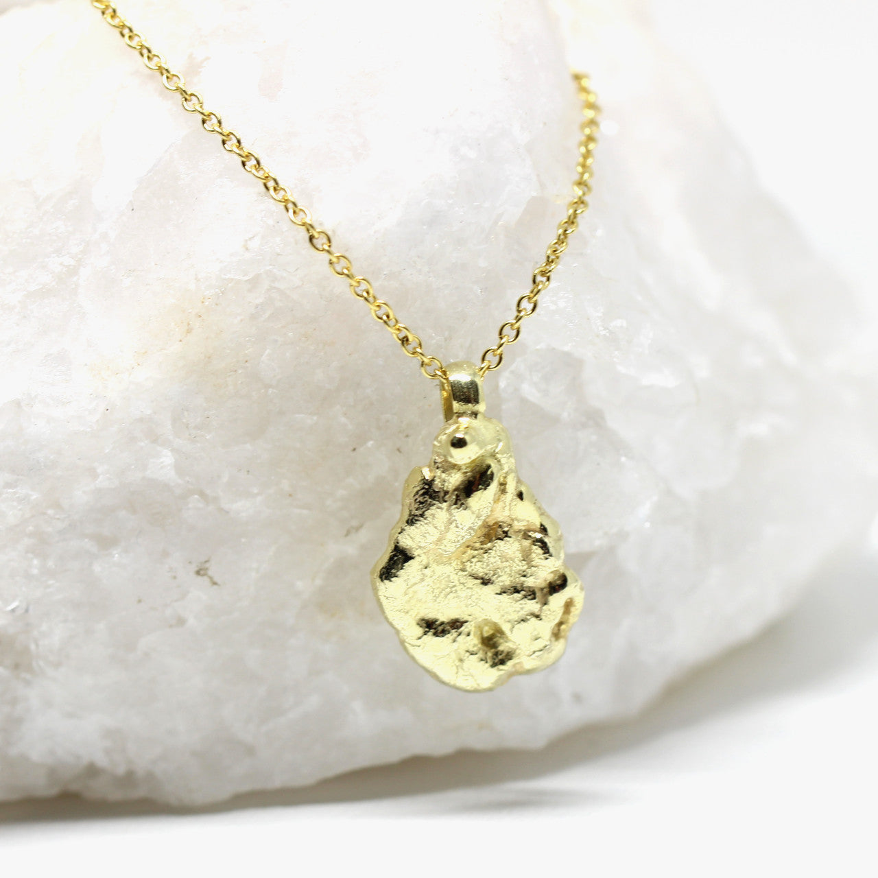 Anhänger Nugget in 585 Gelbgold 3,8 Gramm