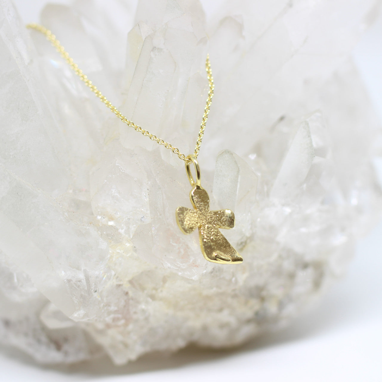 Anhänger Engel in 333 Gelbgold