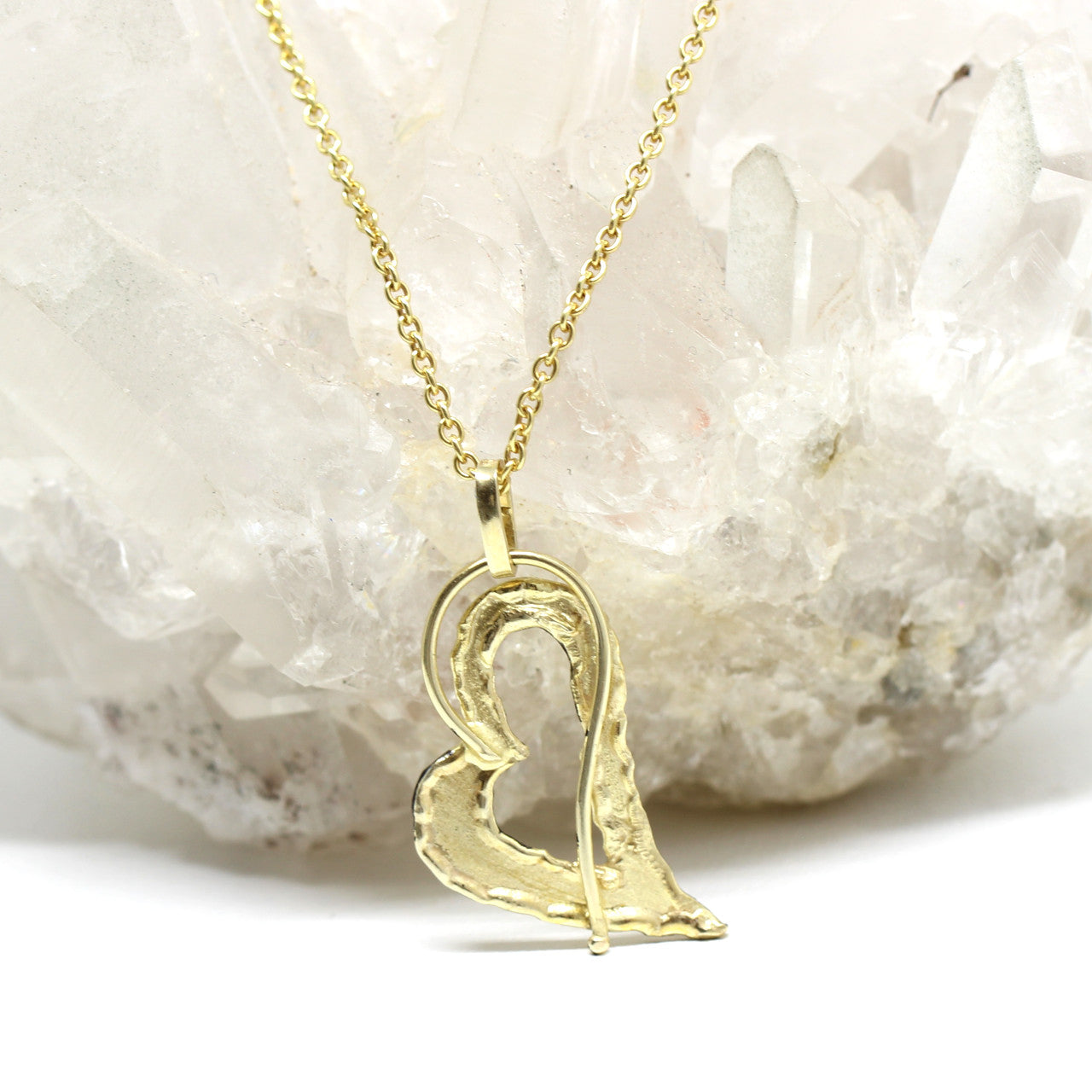 Anhänger Herz in 333 Gelbgold