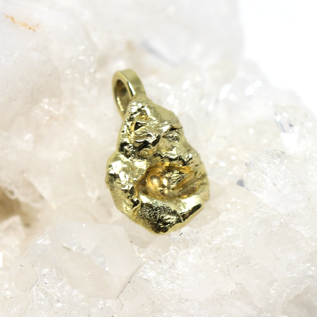 Anhänger Nugget in 585 Gelbgold 2,2 Gramm