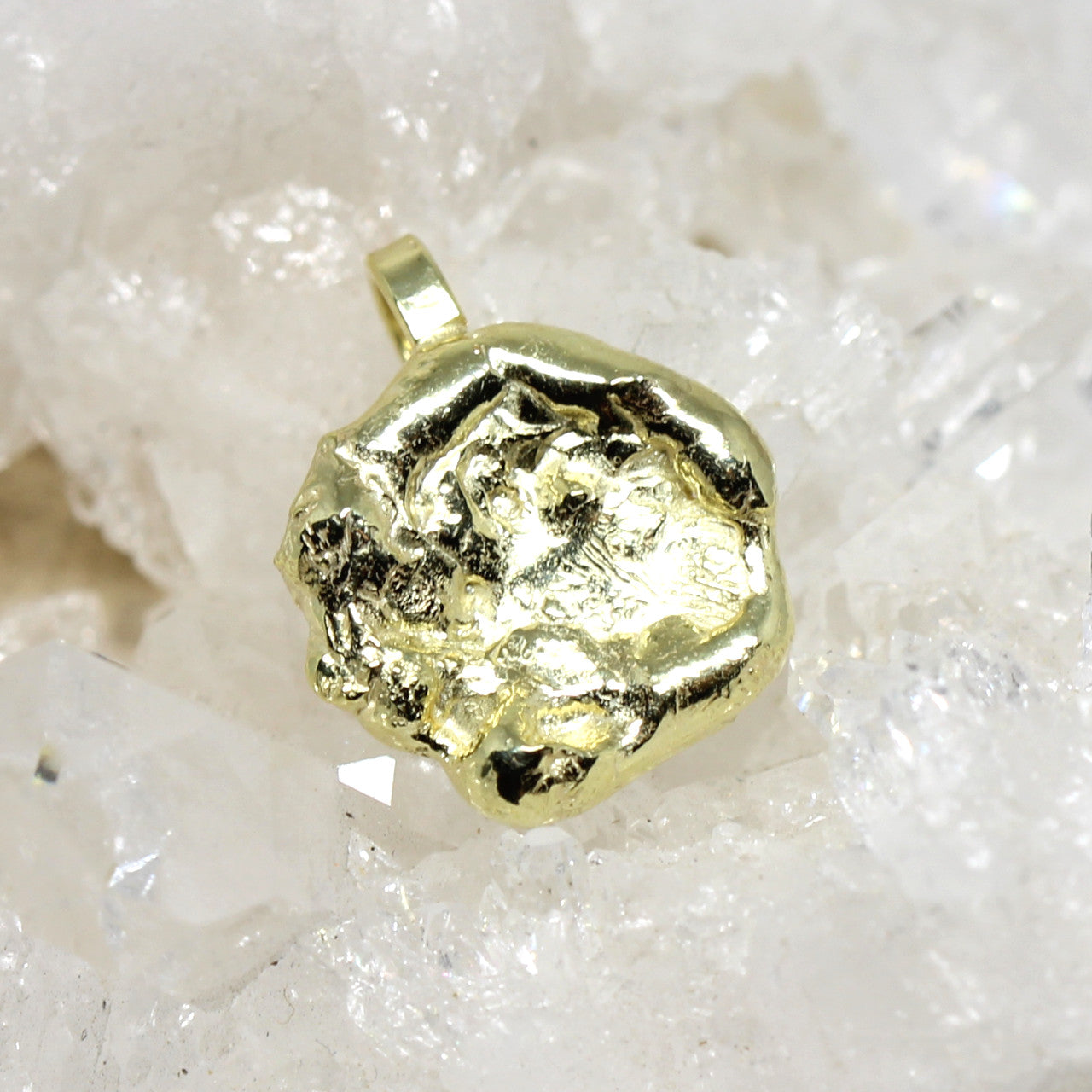 Anhänger Nugget in 585 Gelbgold 1,8 Gramm