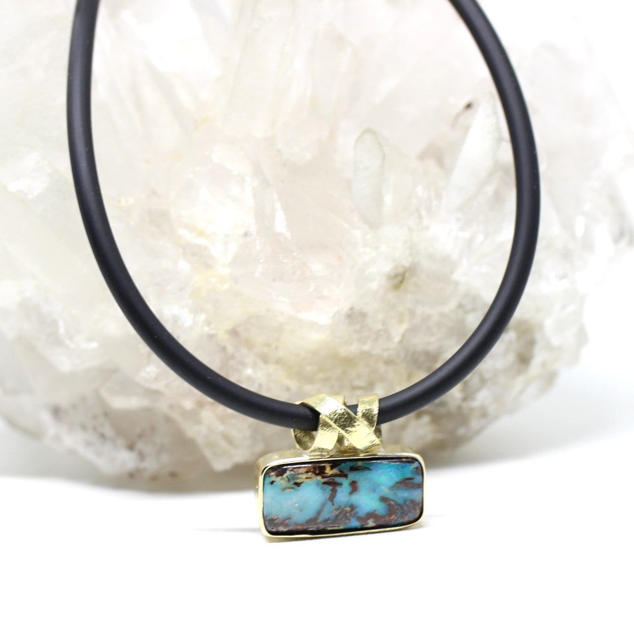 Anhänger 585 Gelbgold mit Opal
