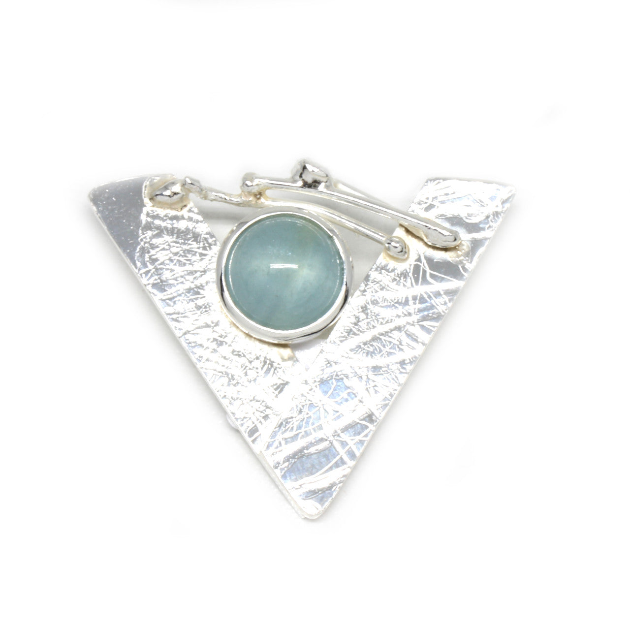 Wechselschließe in Silber mit Aquamarin