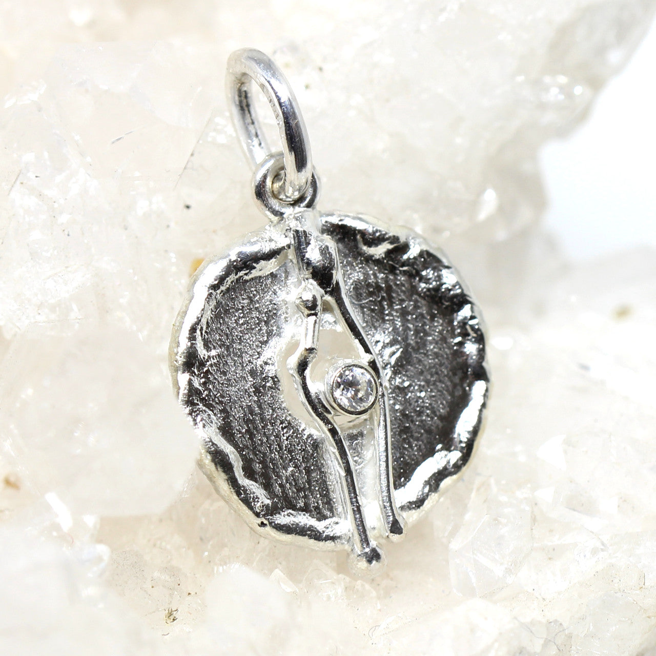 Silberanhänger Handarbeit Zirkonia