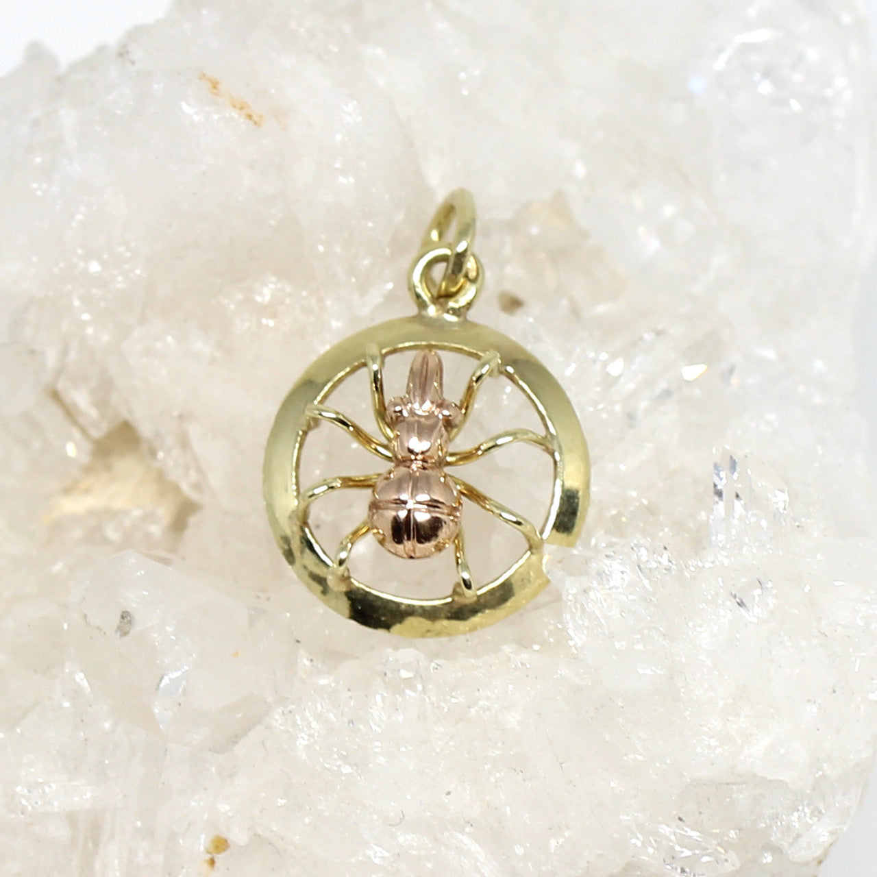 Anhänger Spinne in 585er Gelbgold