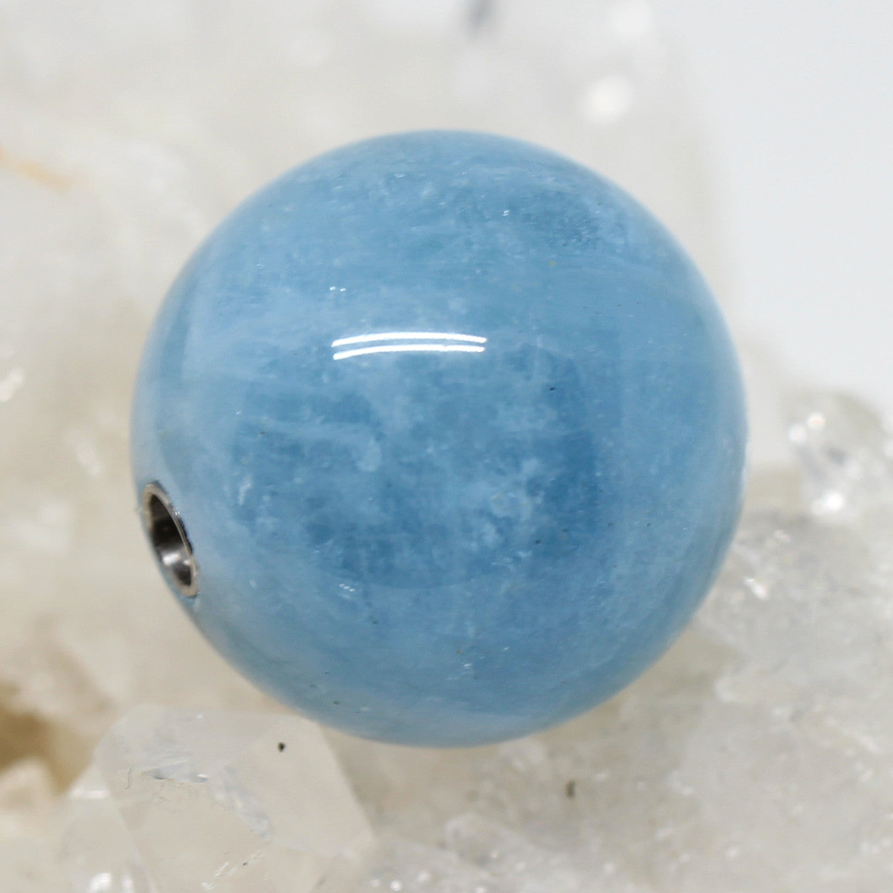 Wechselschließe Aquamarin Kugel