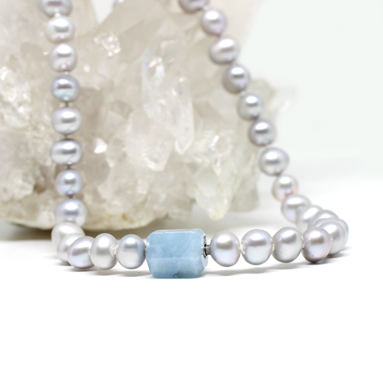 Wechselschließe Aquamarin Sechseck