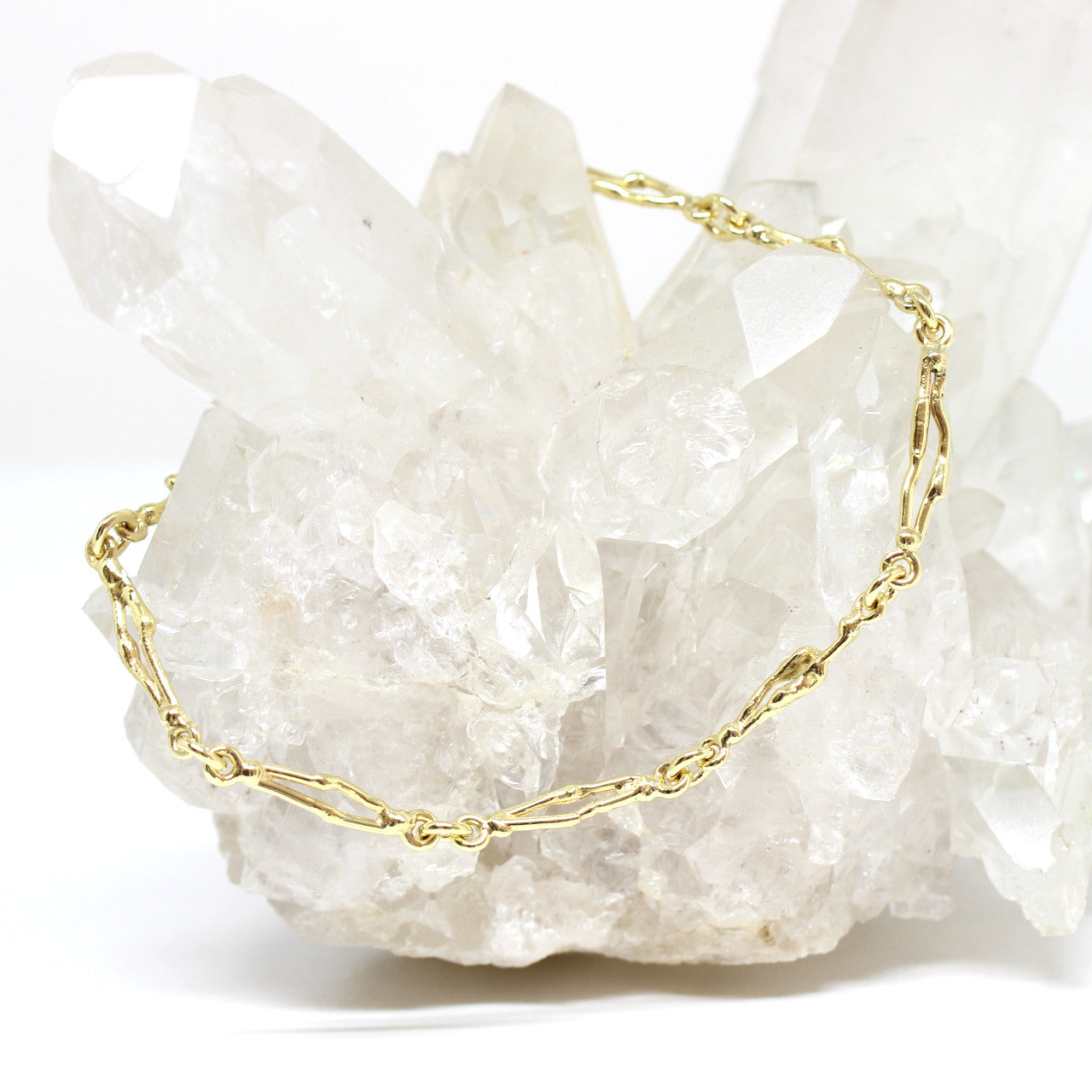 Armband in 333 Gelbgold Handarbeit Stäbchen