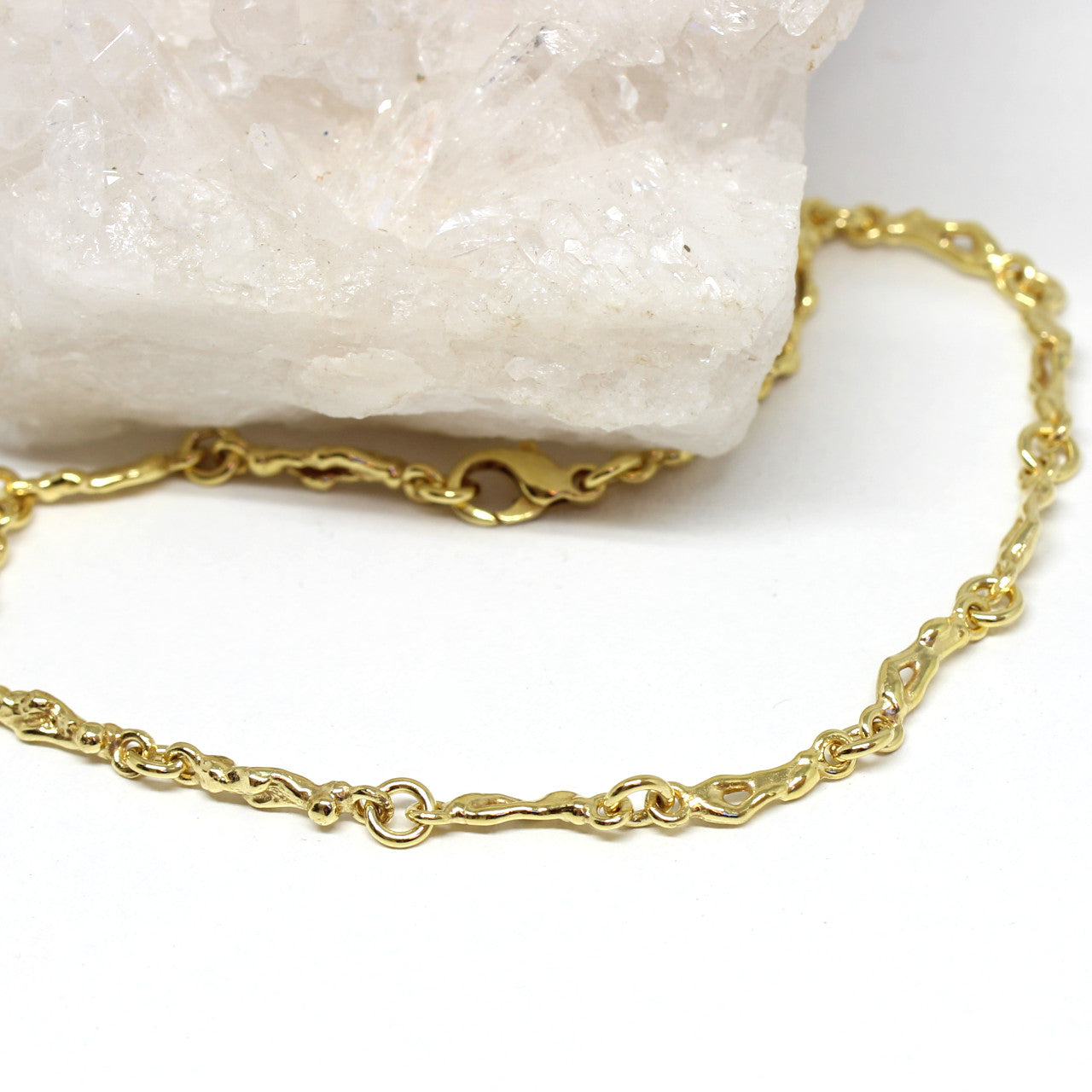 Armband in 333 Gelbgold Handarbeit grazil