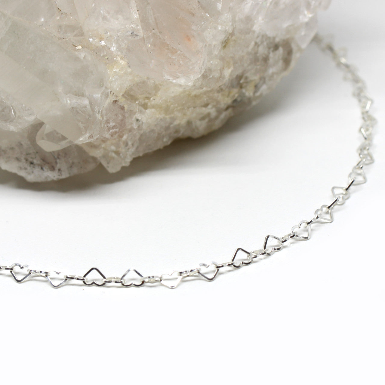 Armband Silber mit zarten Herzen