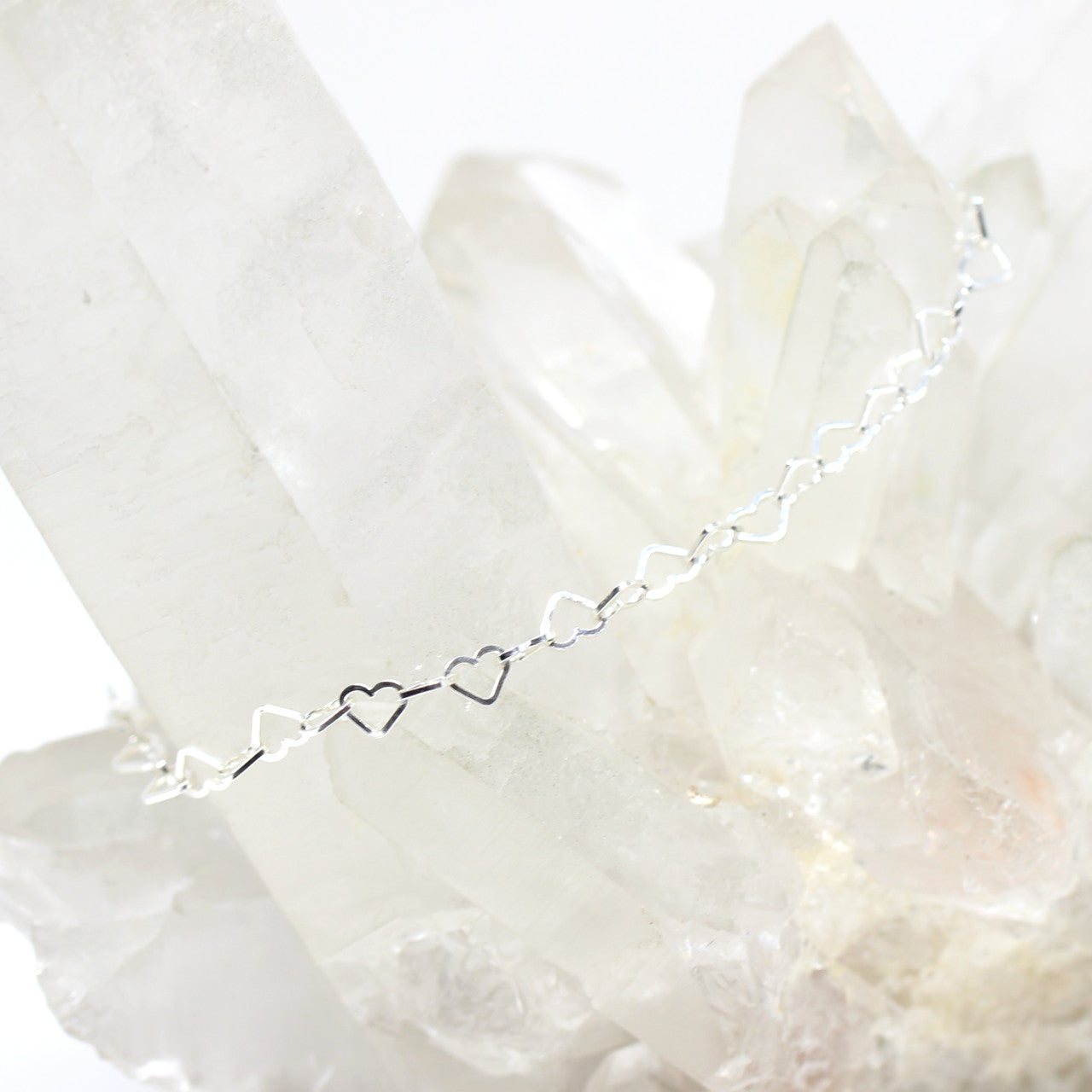 Armband Silber mit zarten Herzen