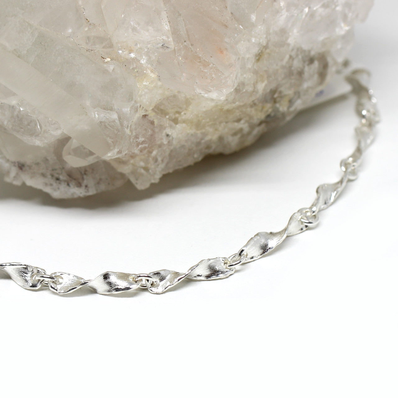Armband Silber gedreht schmal