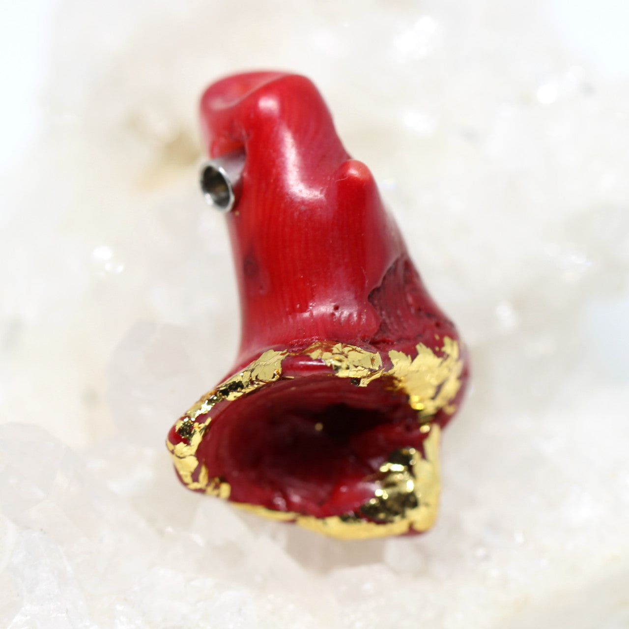 Wechselschließe Bambuskoralle mit Blattgold