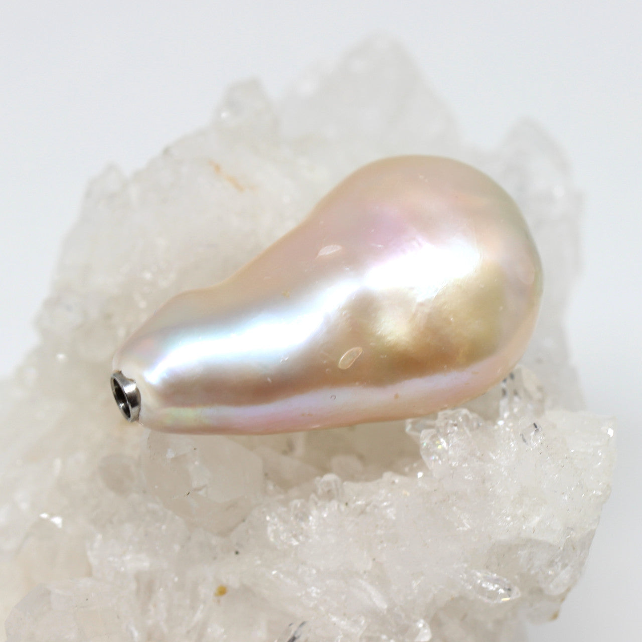 Wechselschließe Barockperle creme