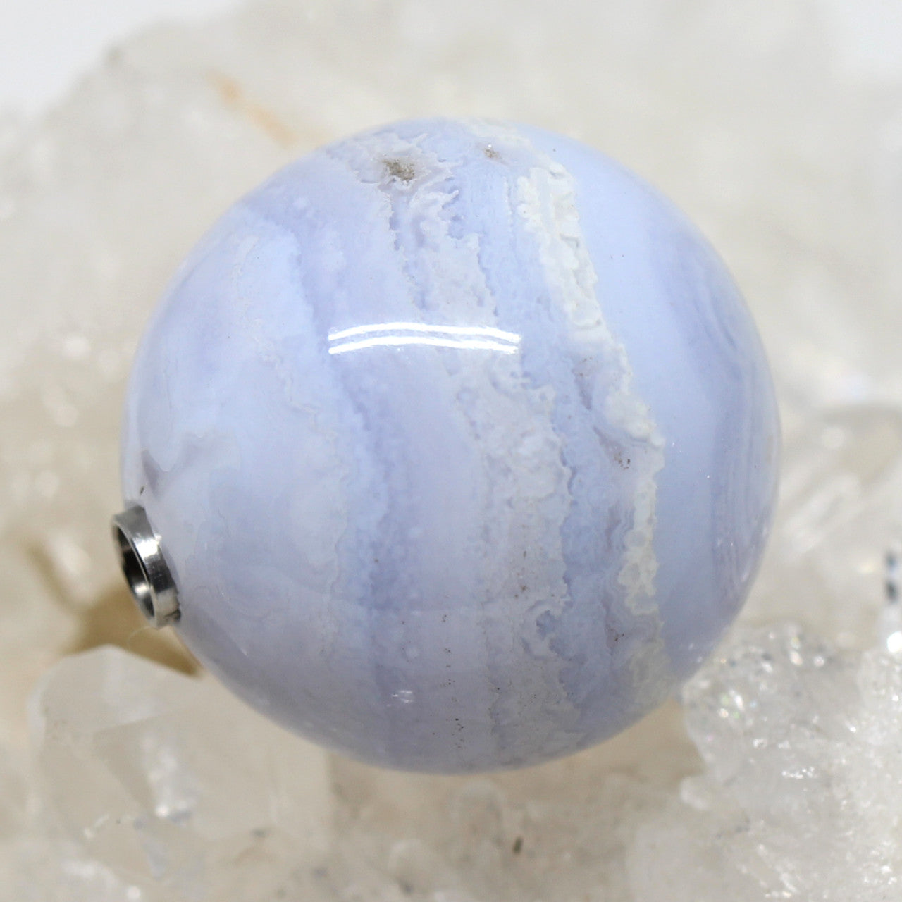 Wechselschließe Chalcedon Kugel