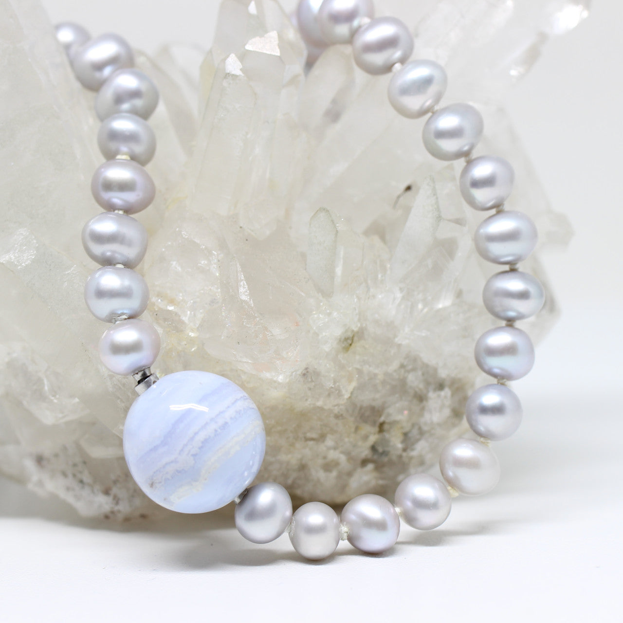 Wechselschließe Chalcedon Kugel