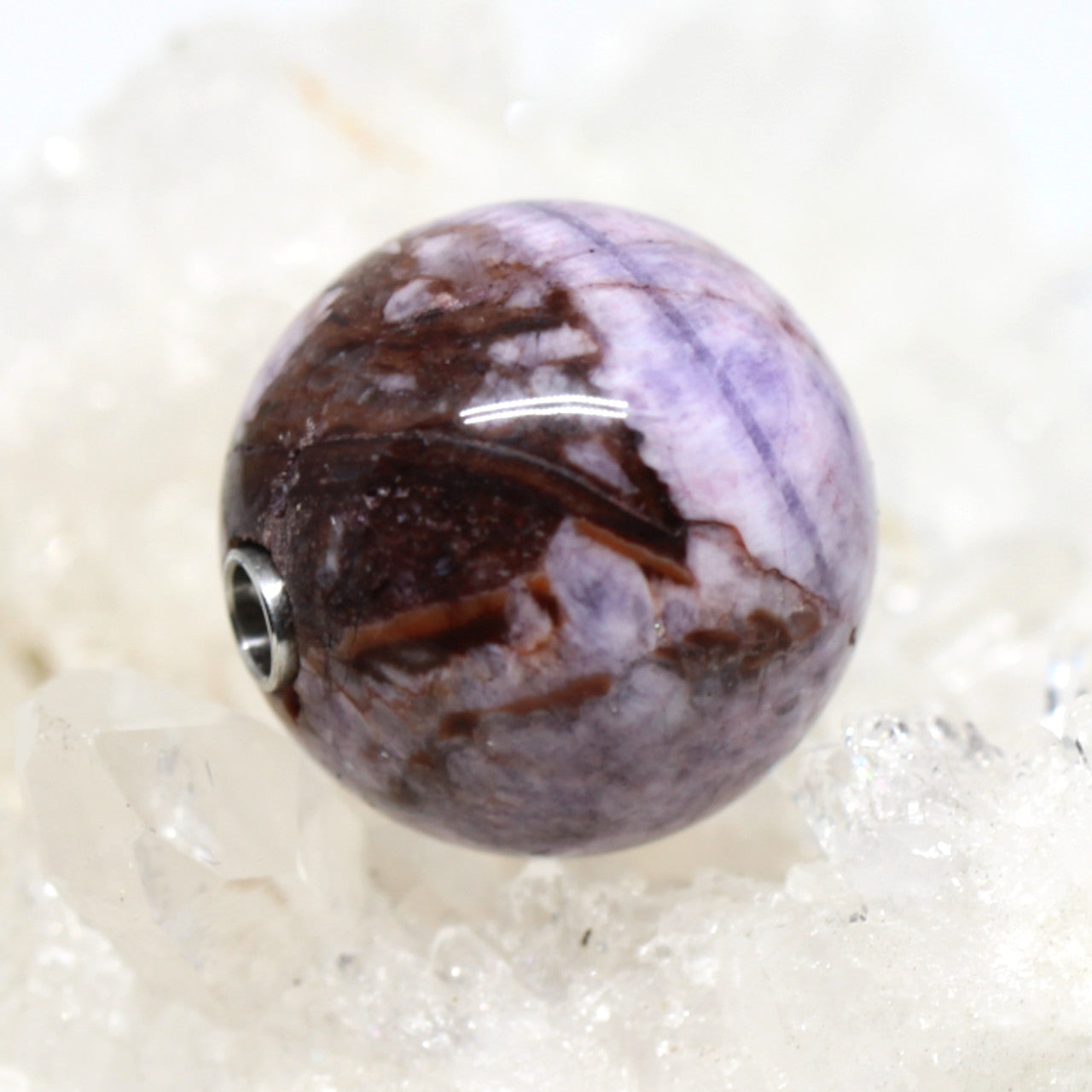 Wechselschließe Charoitkugel