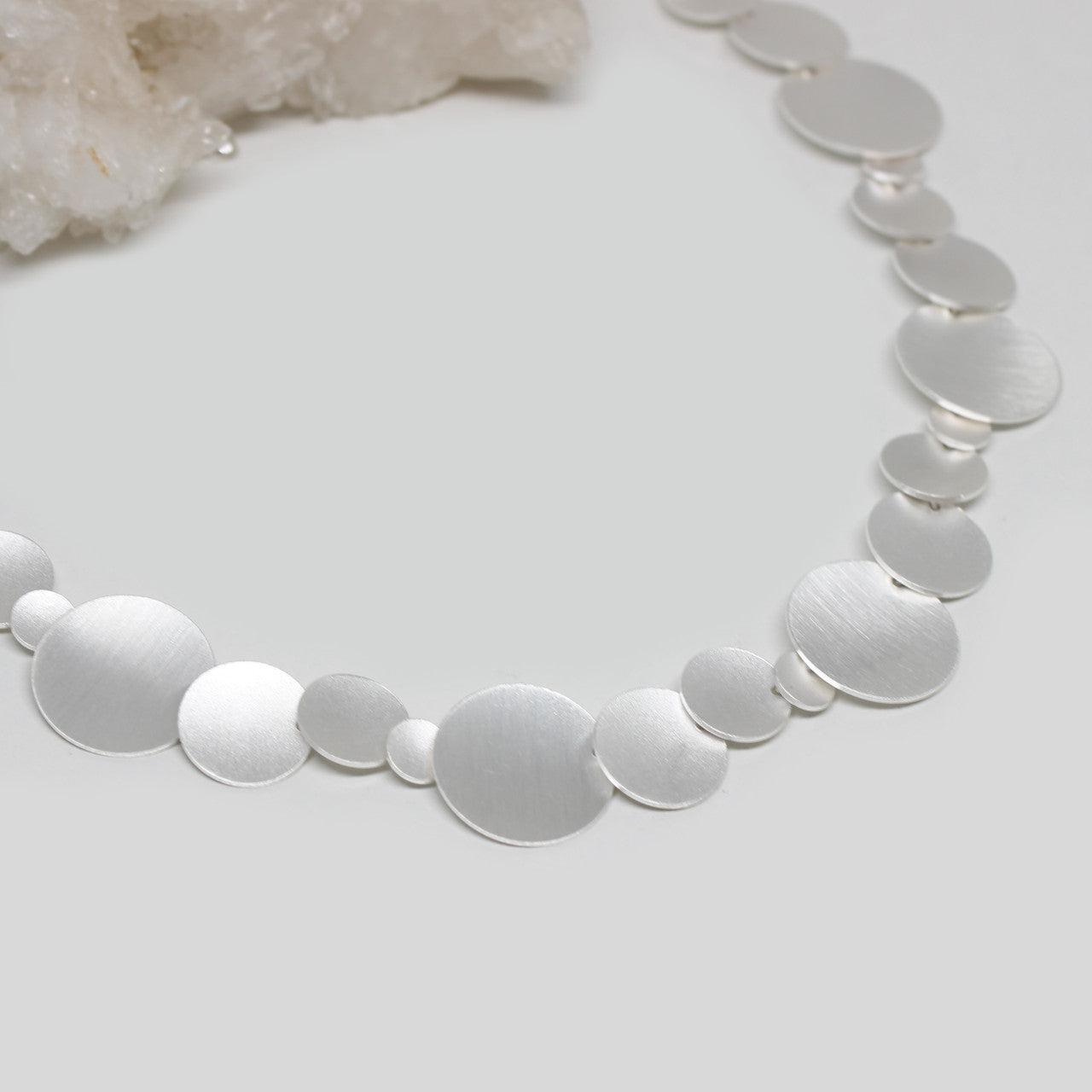 Collier Scheiben in 925 Sterlingsilber