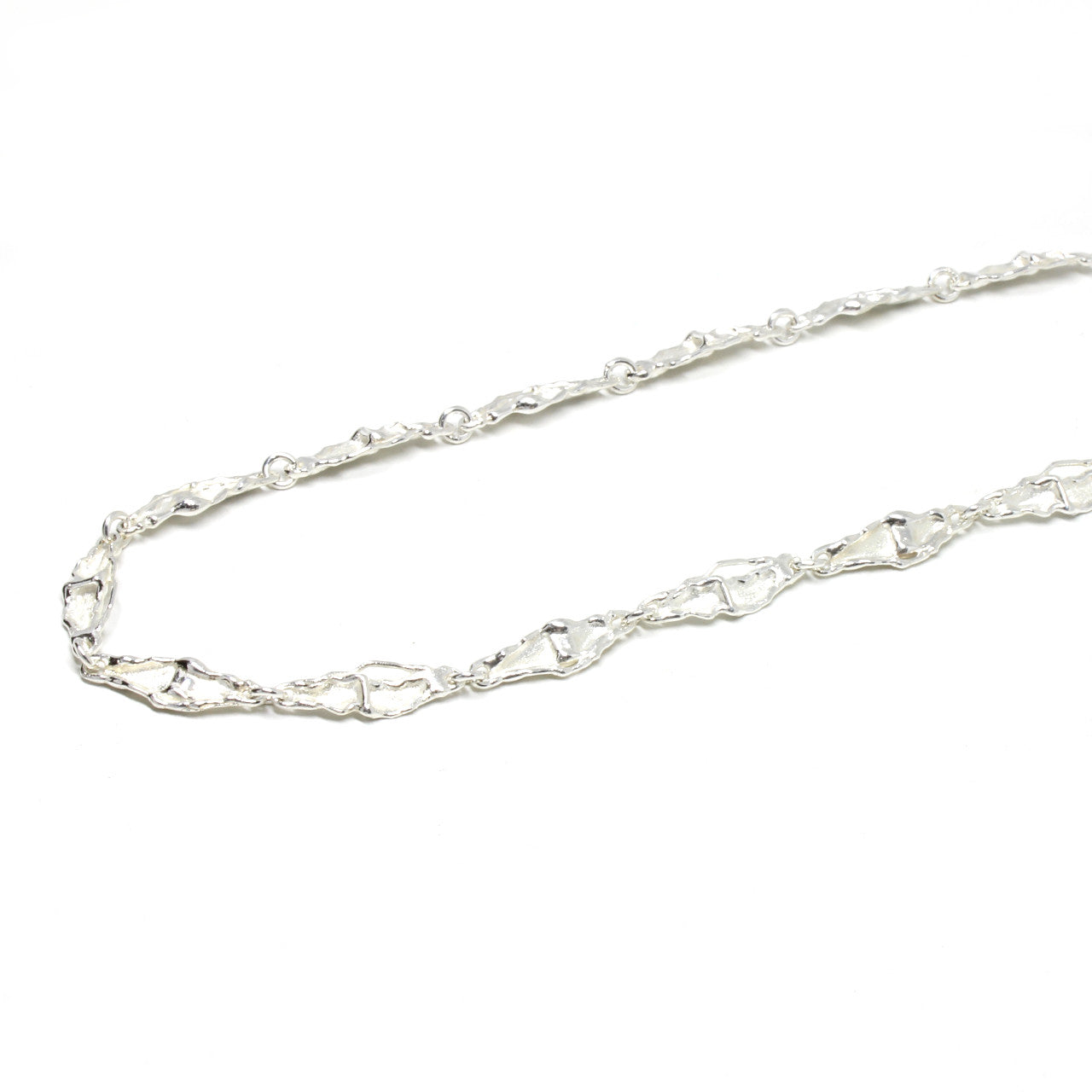 Collier Silber Handarbeit matt
