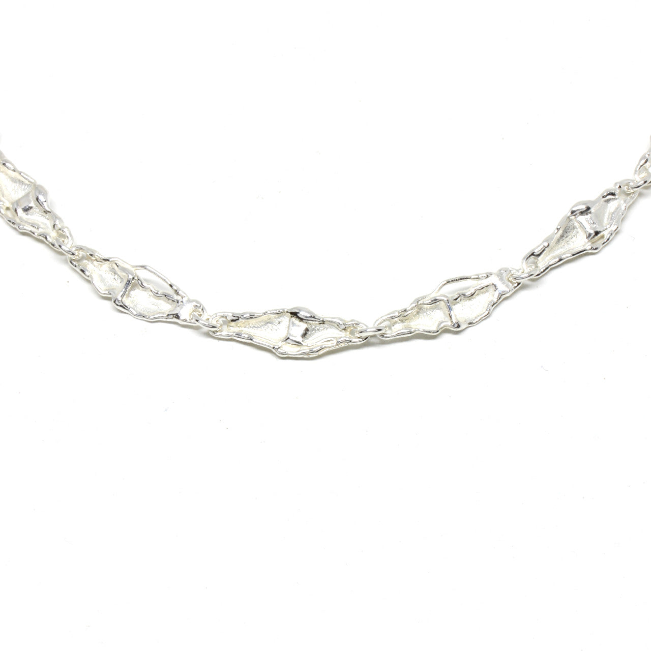 Collier Silber Handarbeit matt