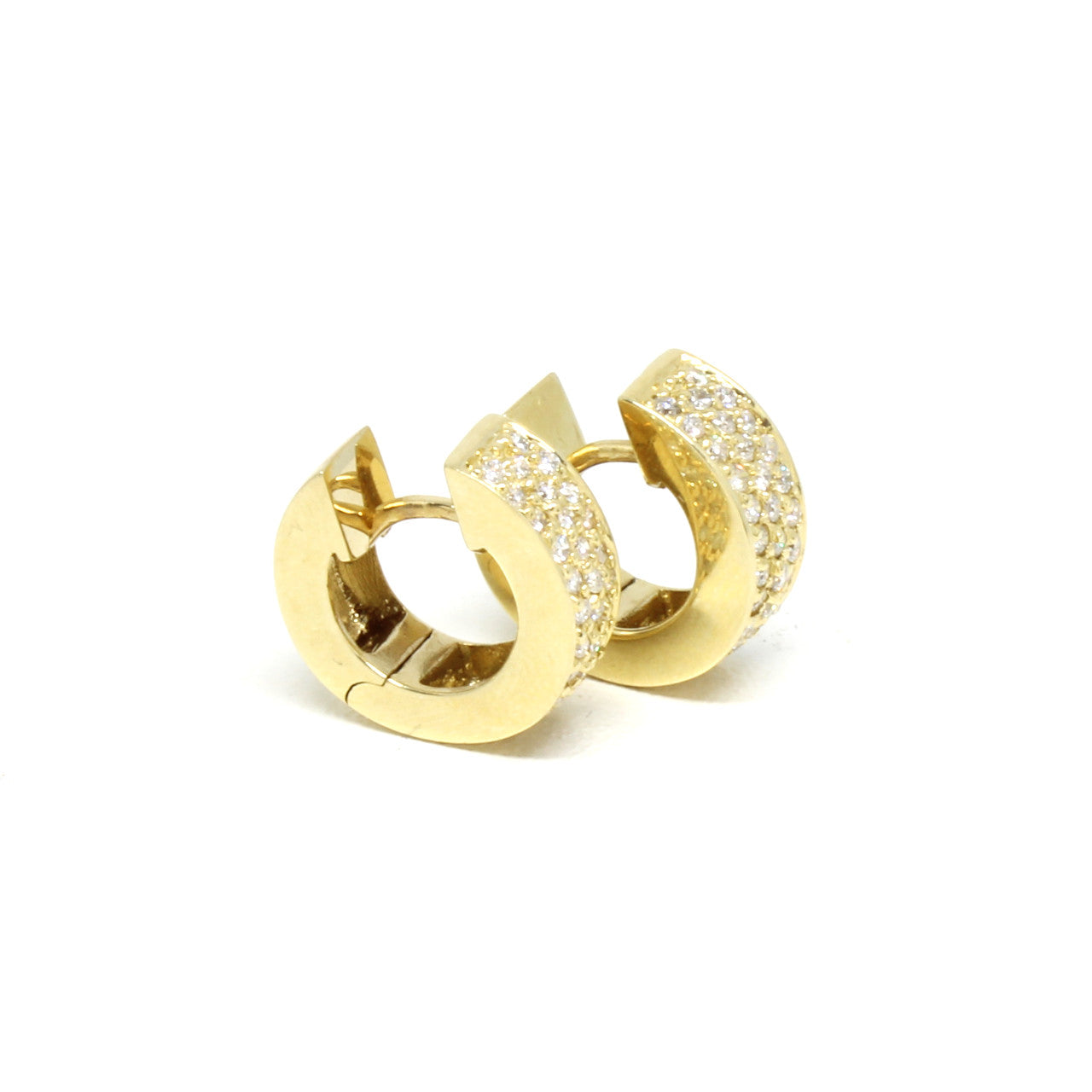 Creolen 585 Gelbgold mit Brillant