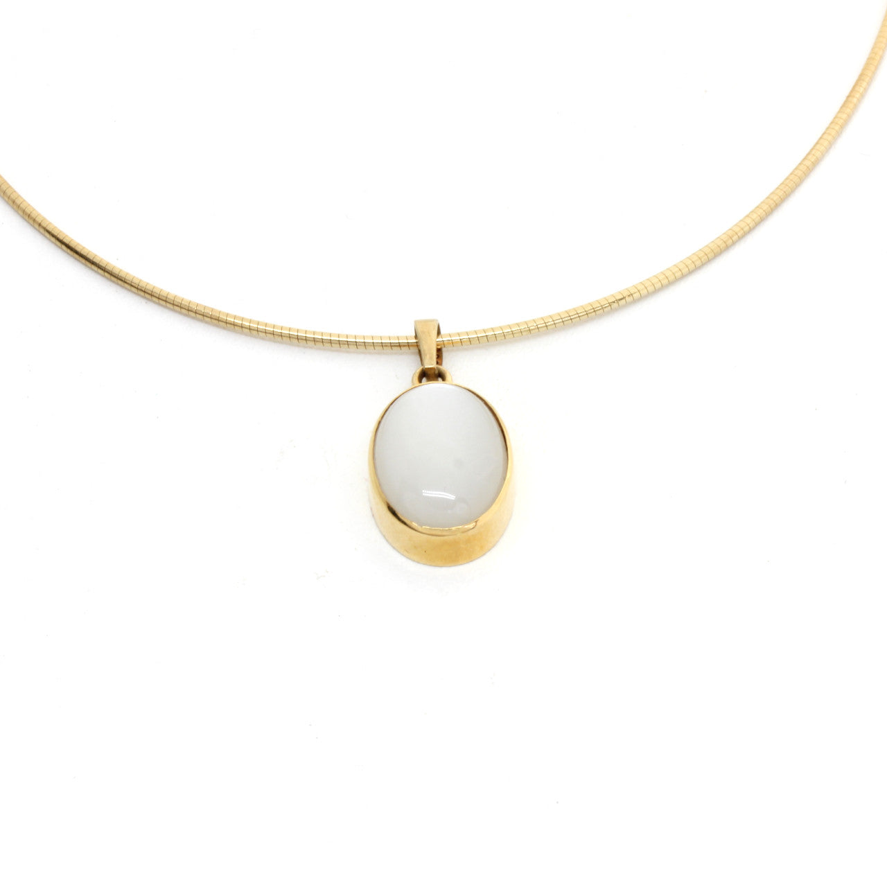 Anhänger 333 Gelbgold mit Mondstein