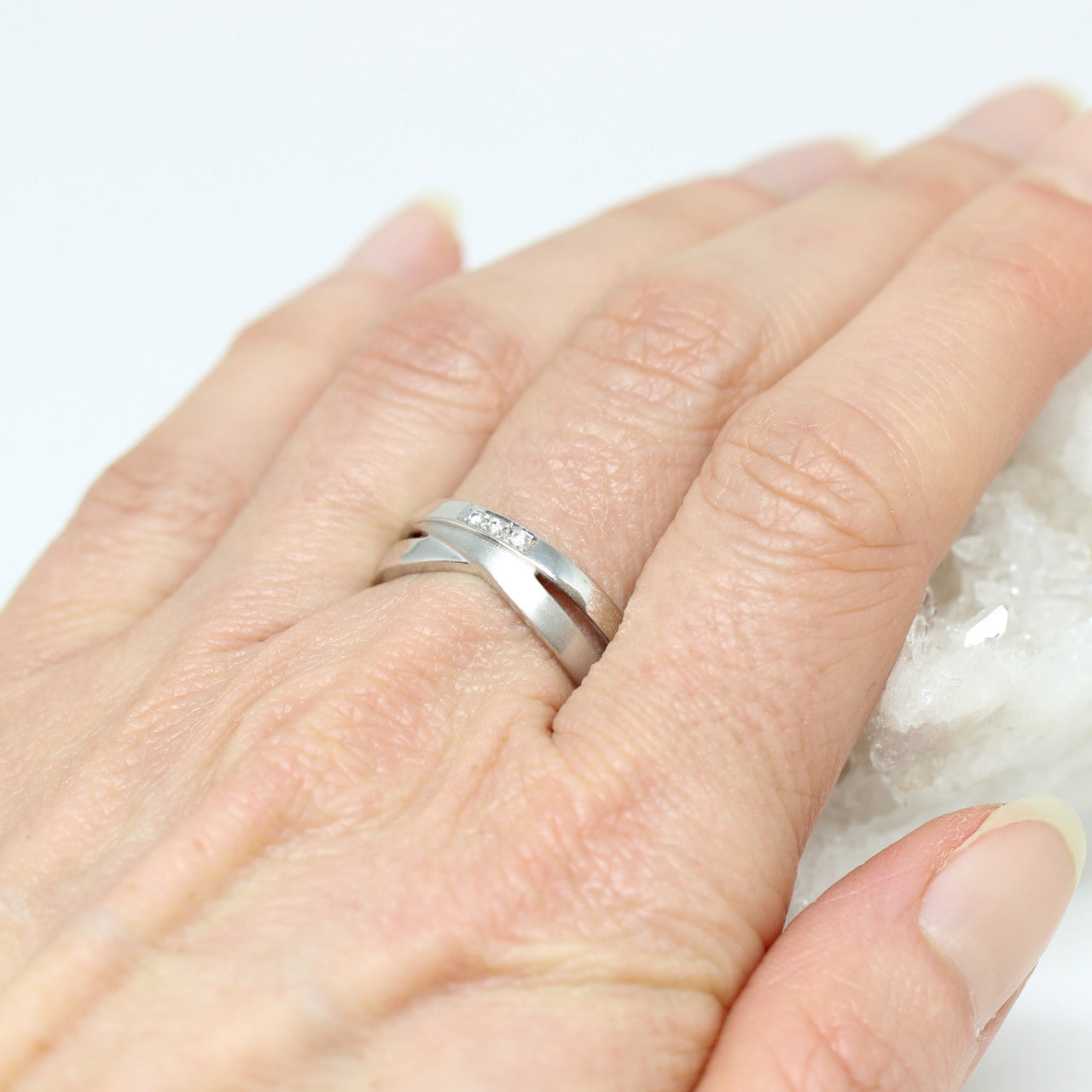 Ring in 333er Weißgold