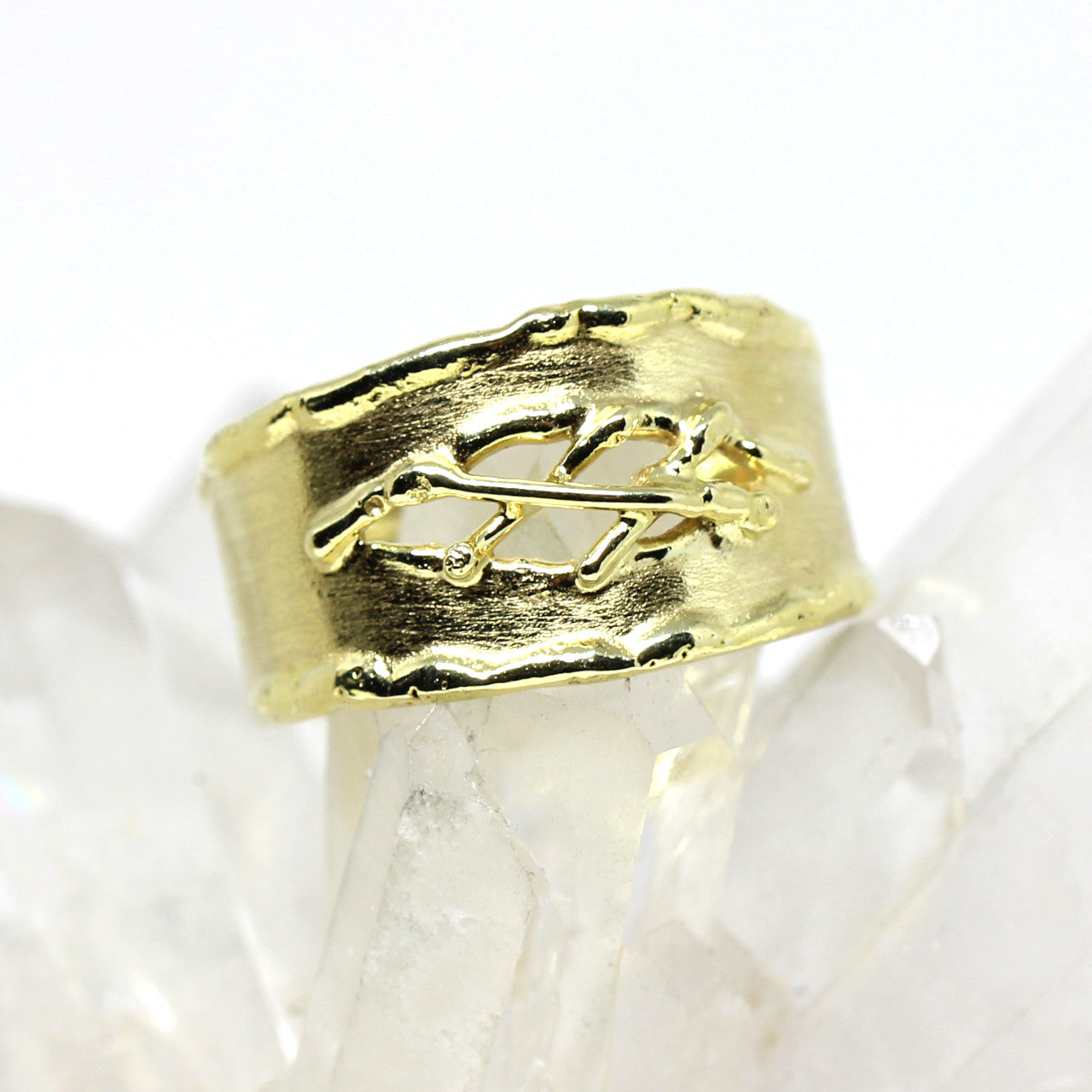 Ring in 333 Gelbgold Gitter