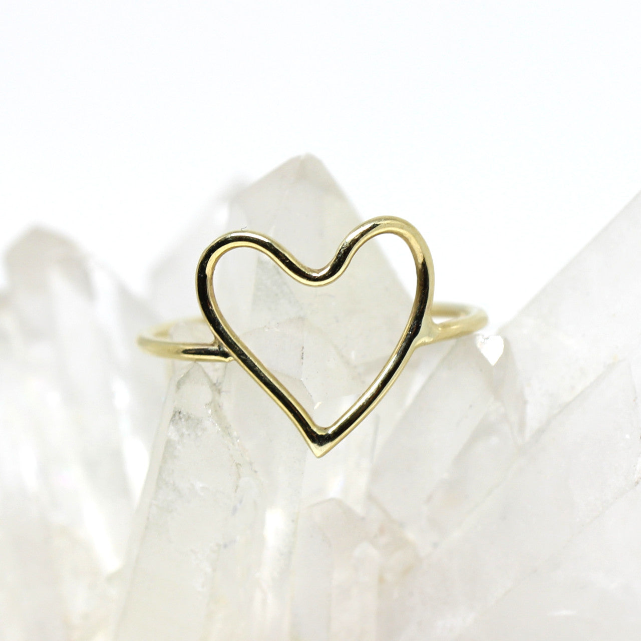 Ring in 333 Gelbgold Herz