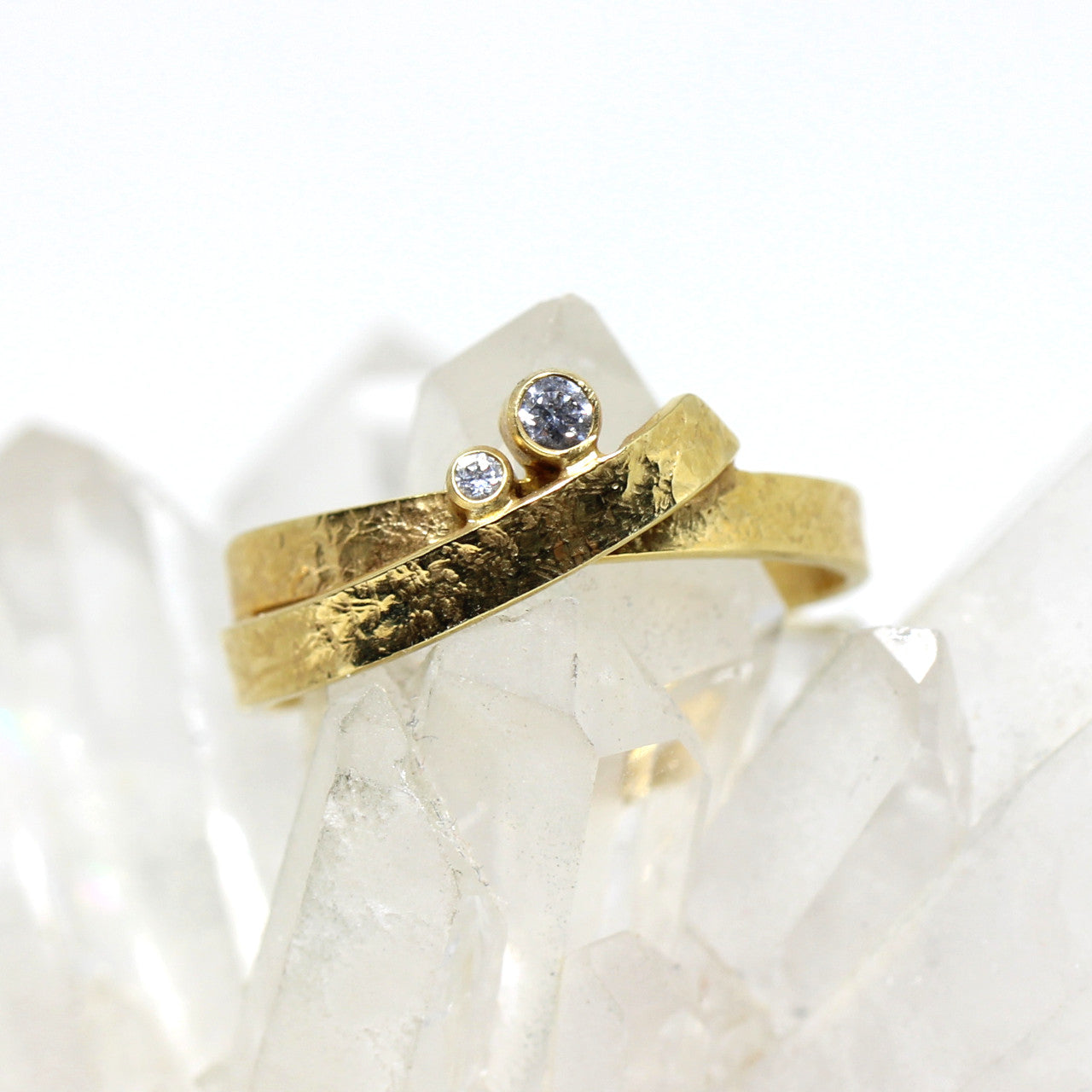 Ring in 333 Gelbgold mit Zirkonia