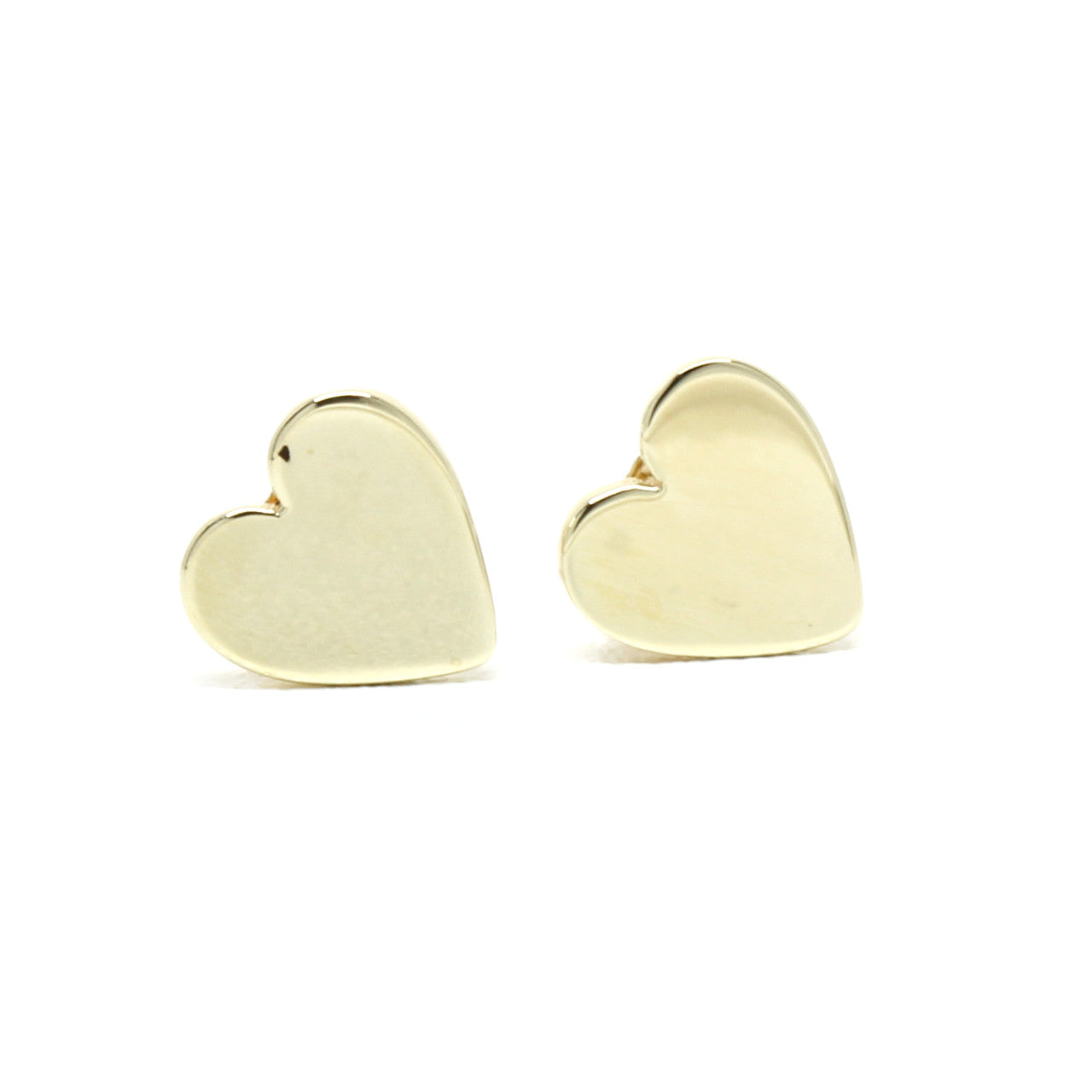 Ohrstecker 333 Gelbgold Herz Handarbeit