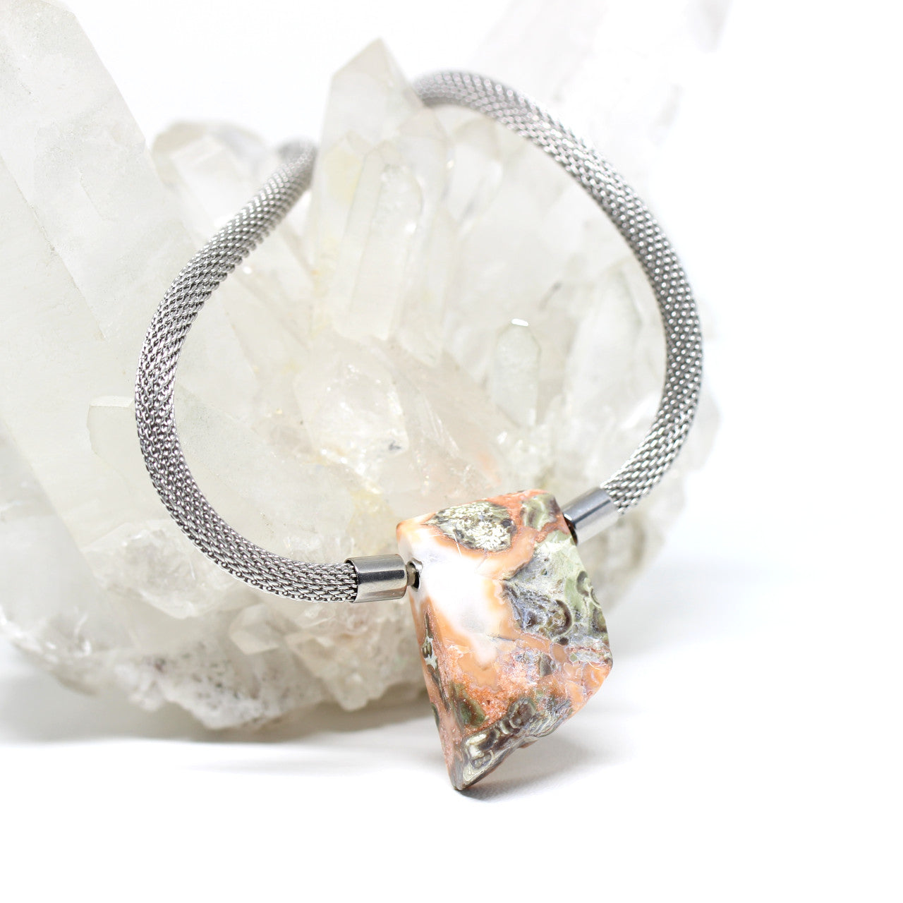 Wechselschließe Jaspis gemustert