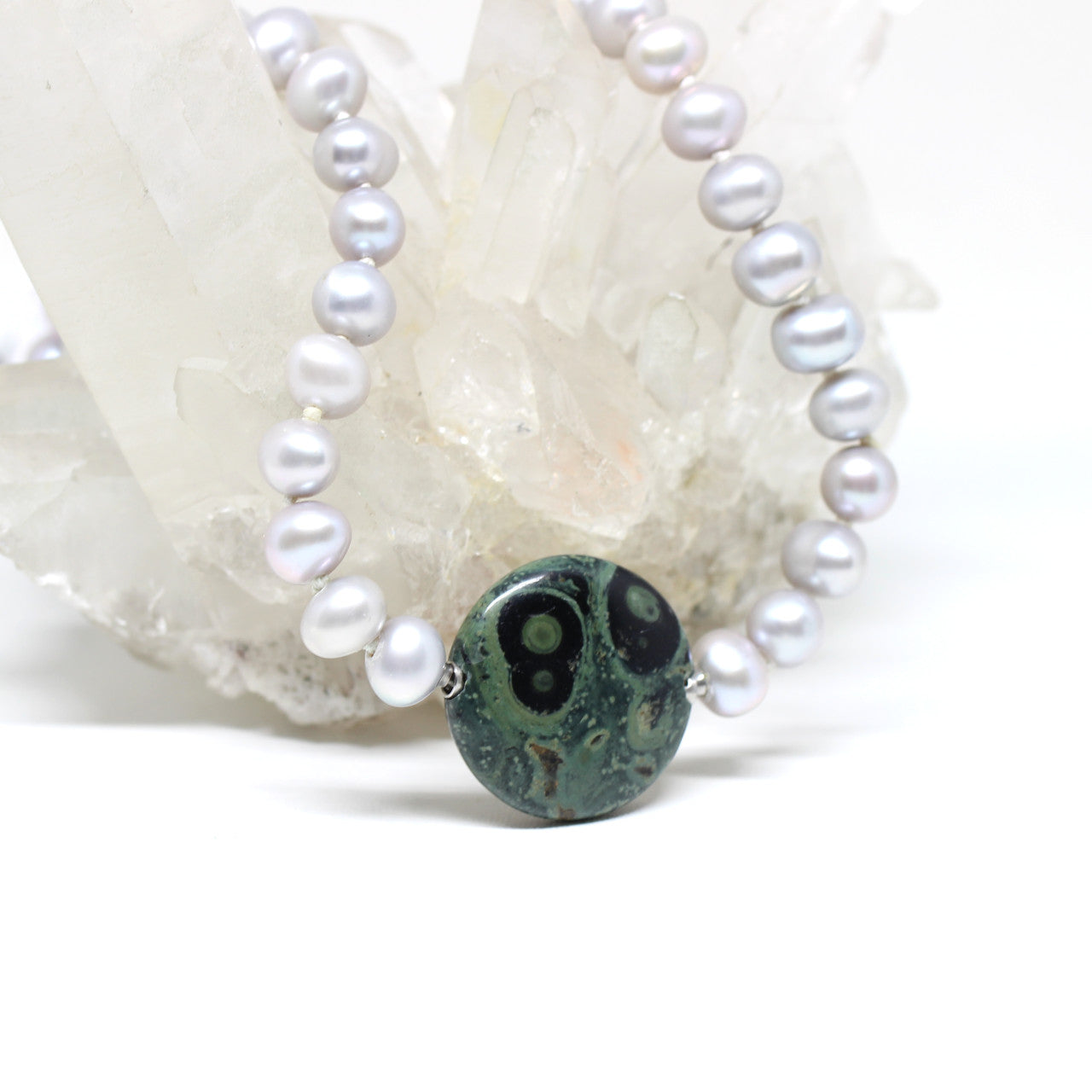 Wechselschließe grüner Jaspis