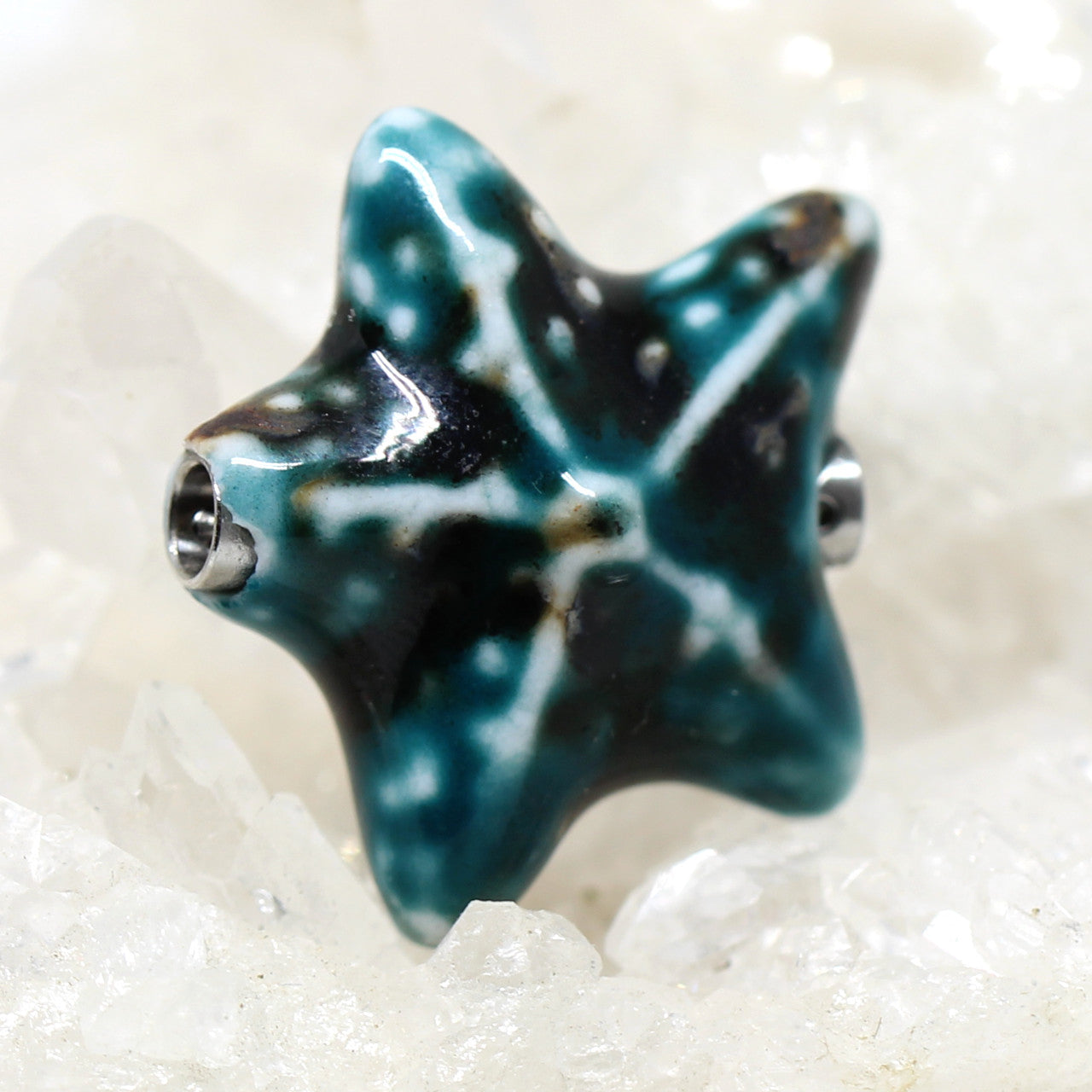 Wechselschließe Keramik Seestern