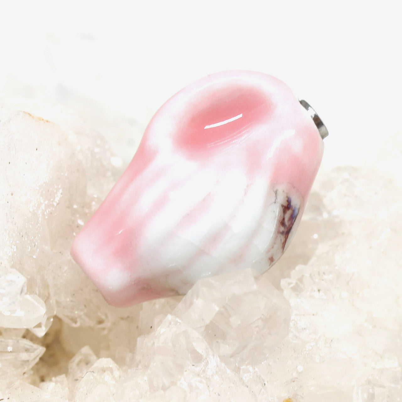 Wechselschließe Keramik Muschel rosa